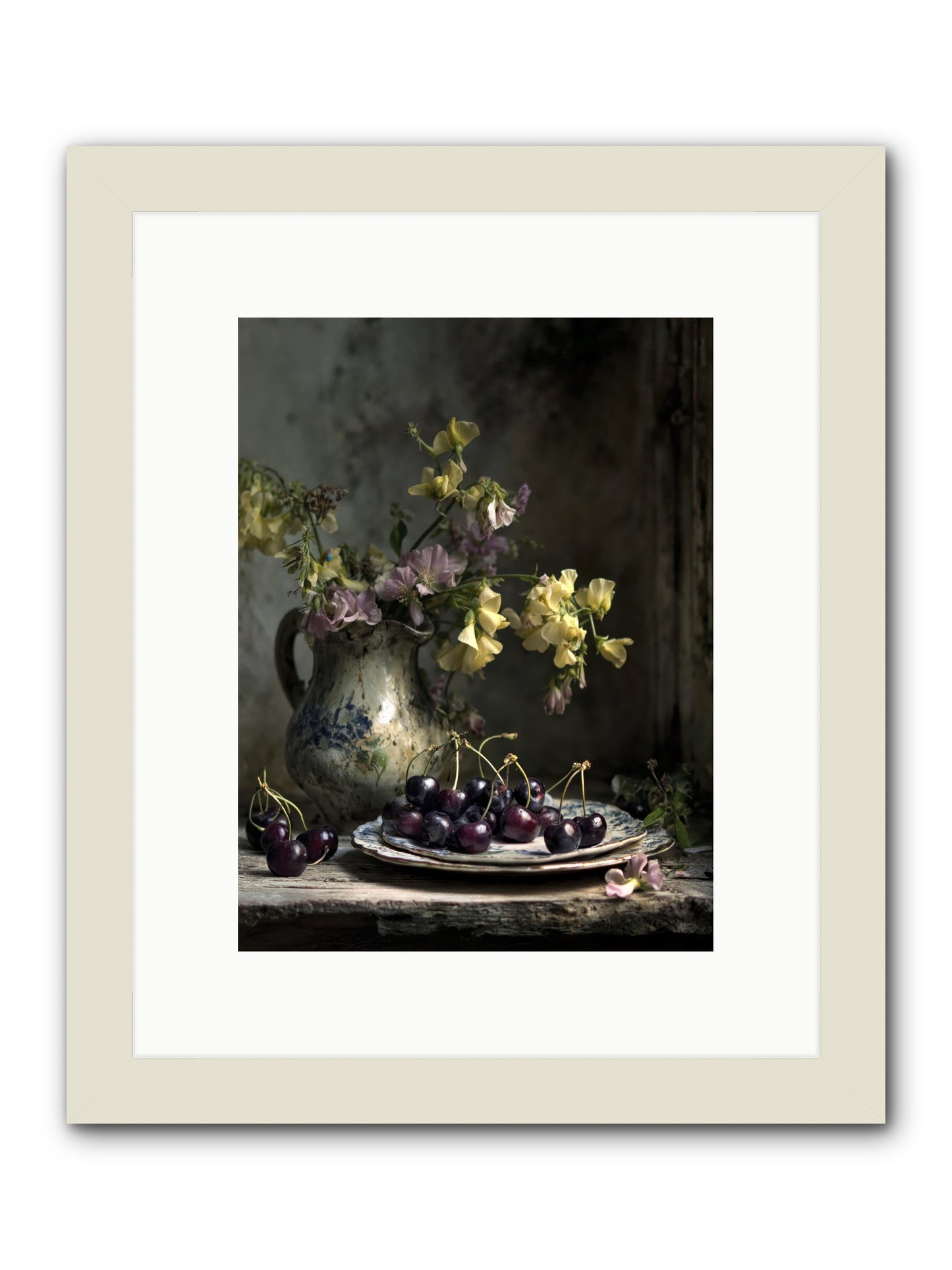 Lately -- Framed Print - White 9x12