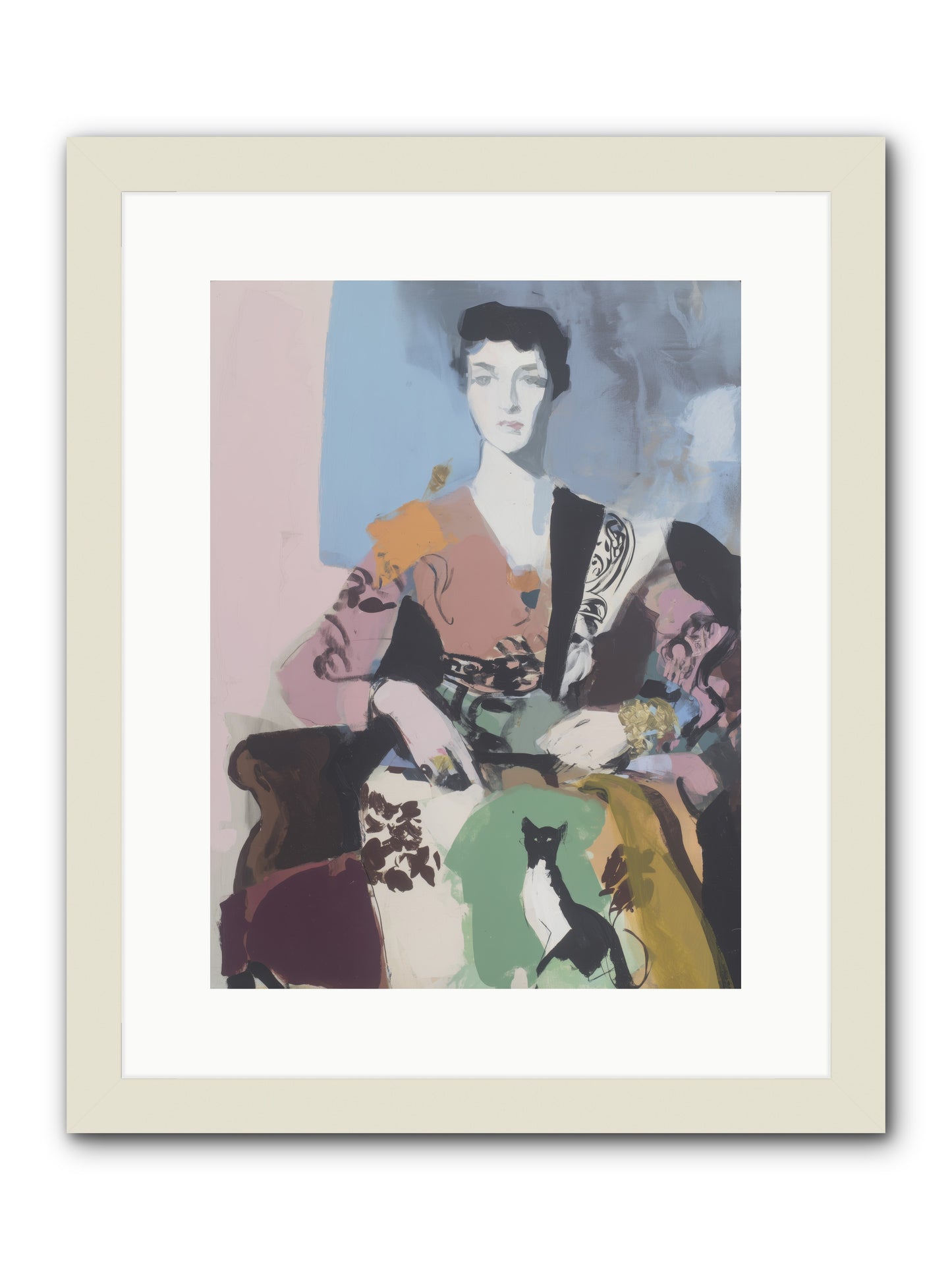 Laurel’s Whisper -- Framed Print - White 12x16