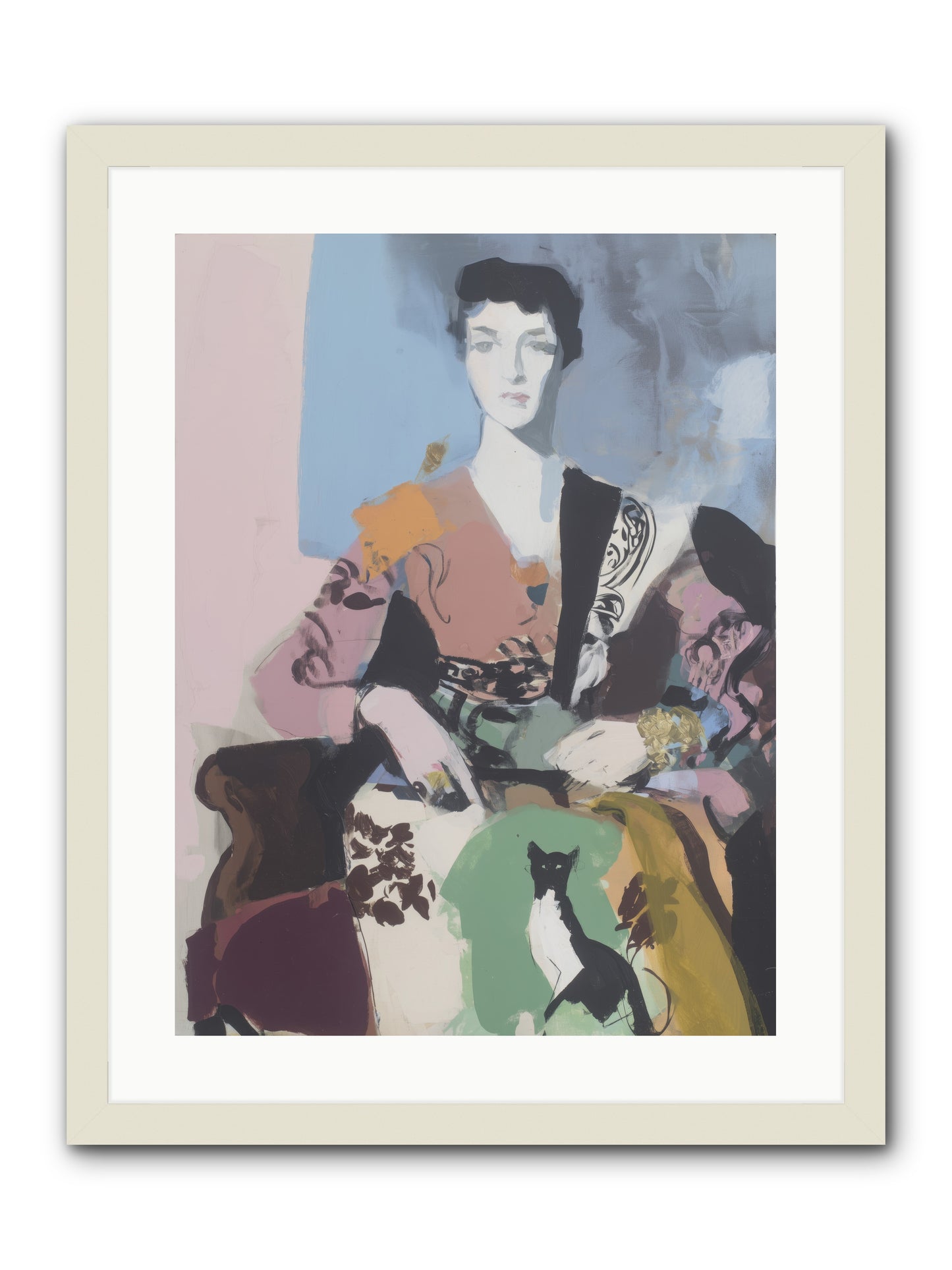 Laurel’s Whisper -- Framed Print - White 18x24