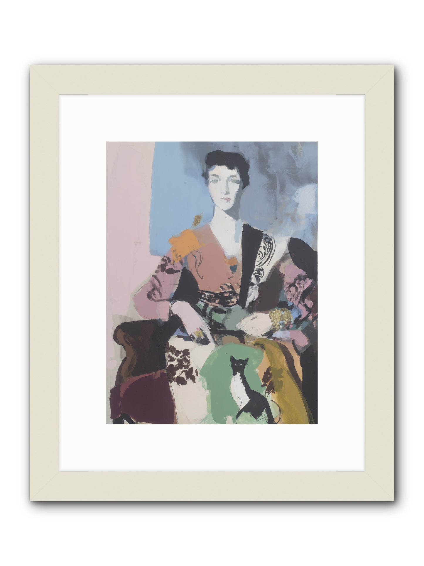 Laurel’s Whisper -- Framed Print - White 9x12