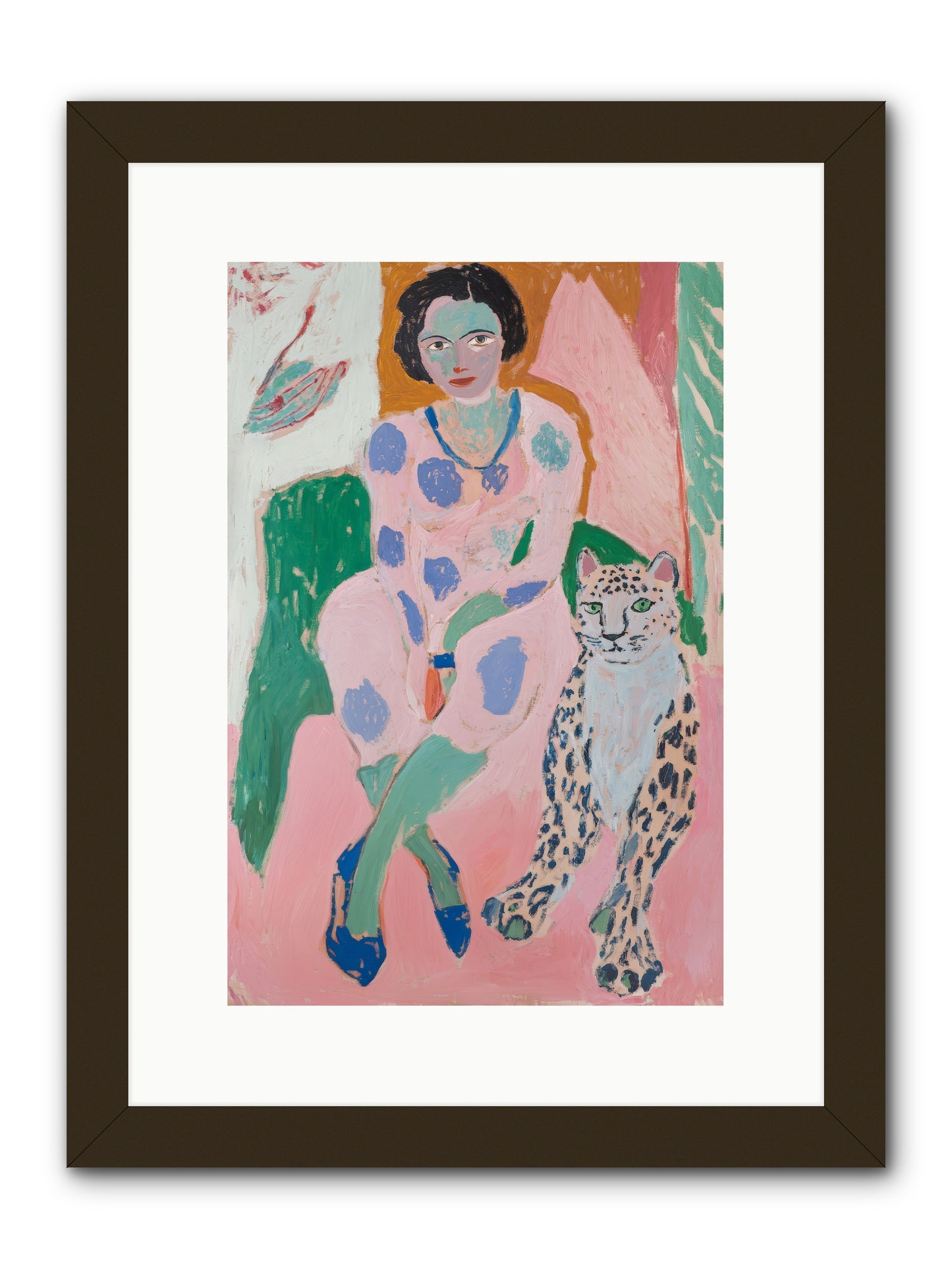 Laurent's Wild Court -- Framed Print - Black 10x15