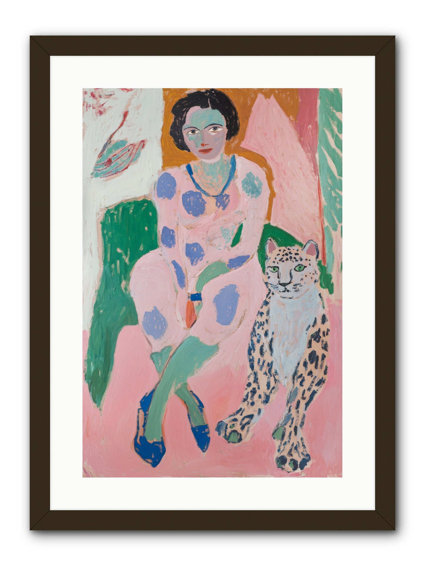 Laurent's Wild Court -- Framed Print - Black 16x24