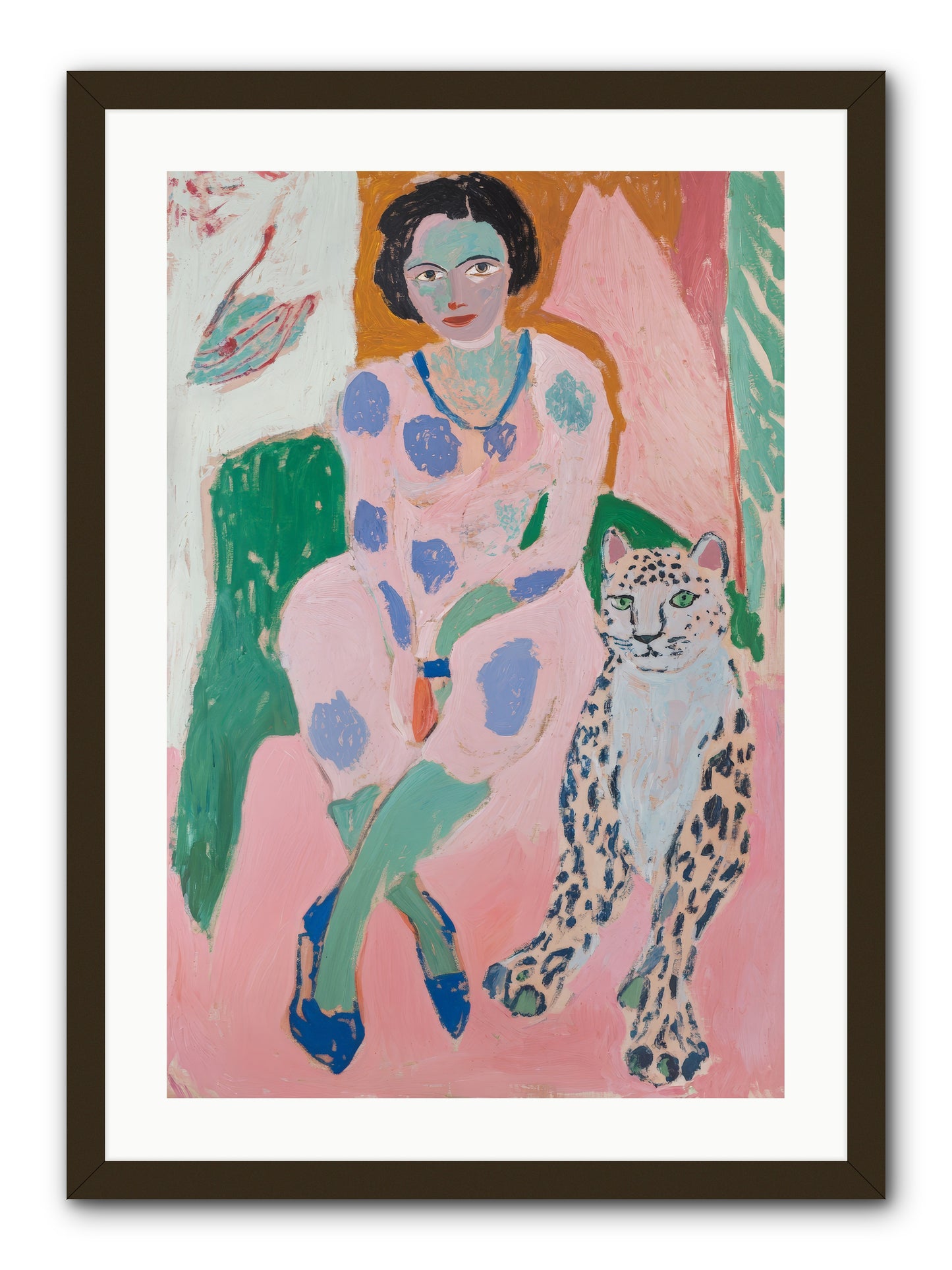 Laurent's Wild Court -- Framed Print - Black 20x30