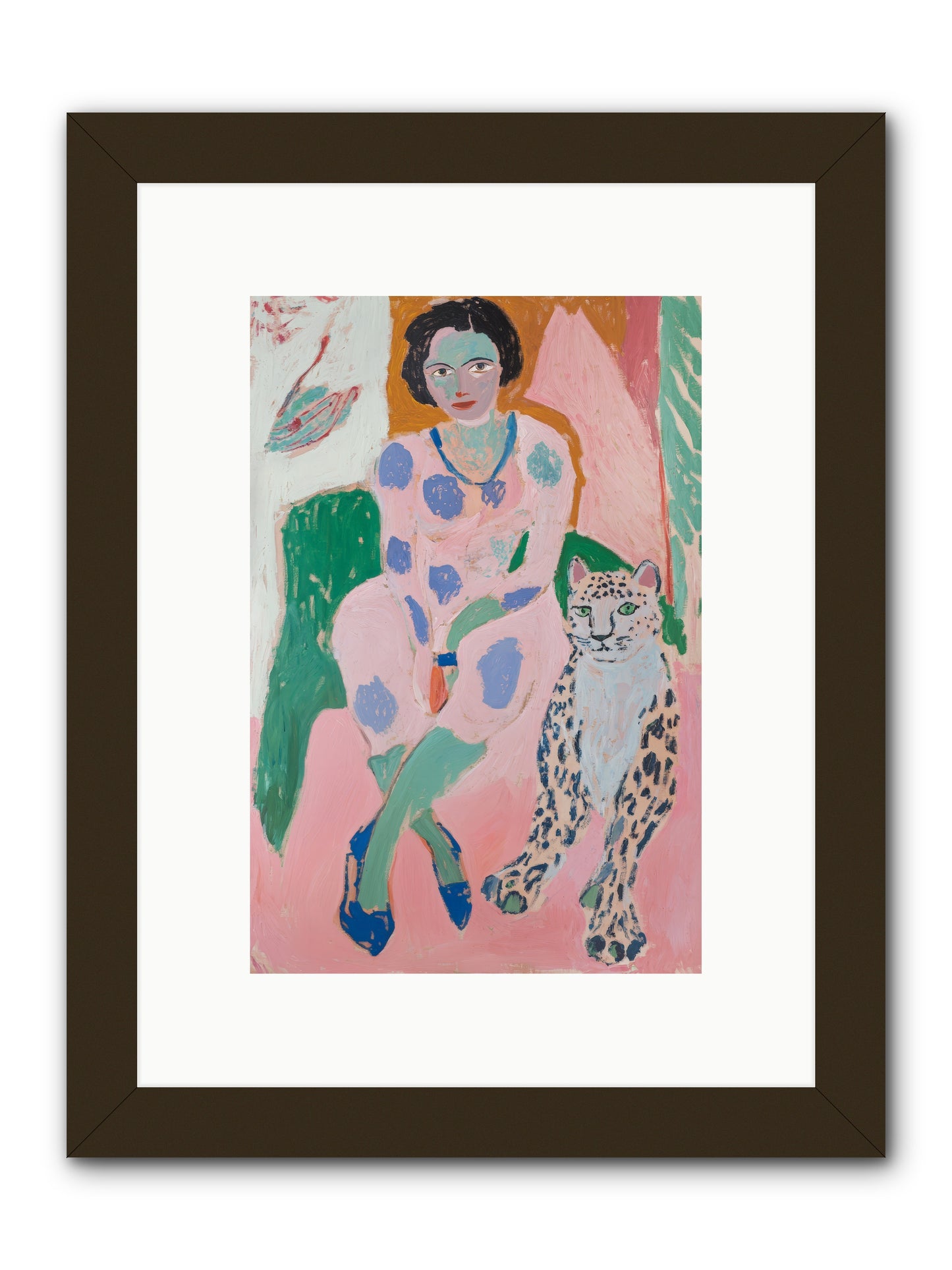 Laurent's Wild Court -- Framed Print - Black 8x12