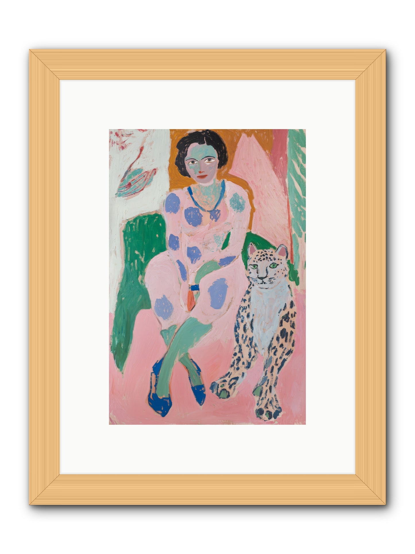 Laurent's Wild Court -- Framed Print - Natural 8x12