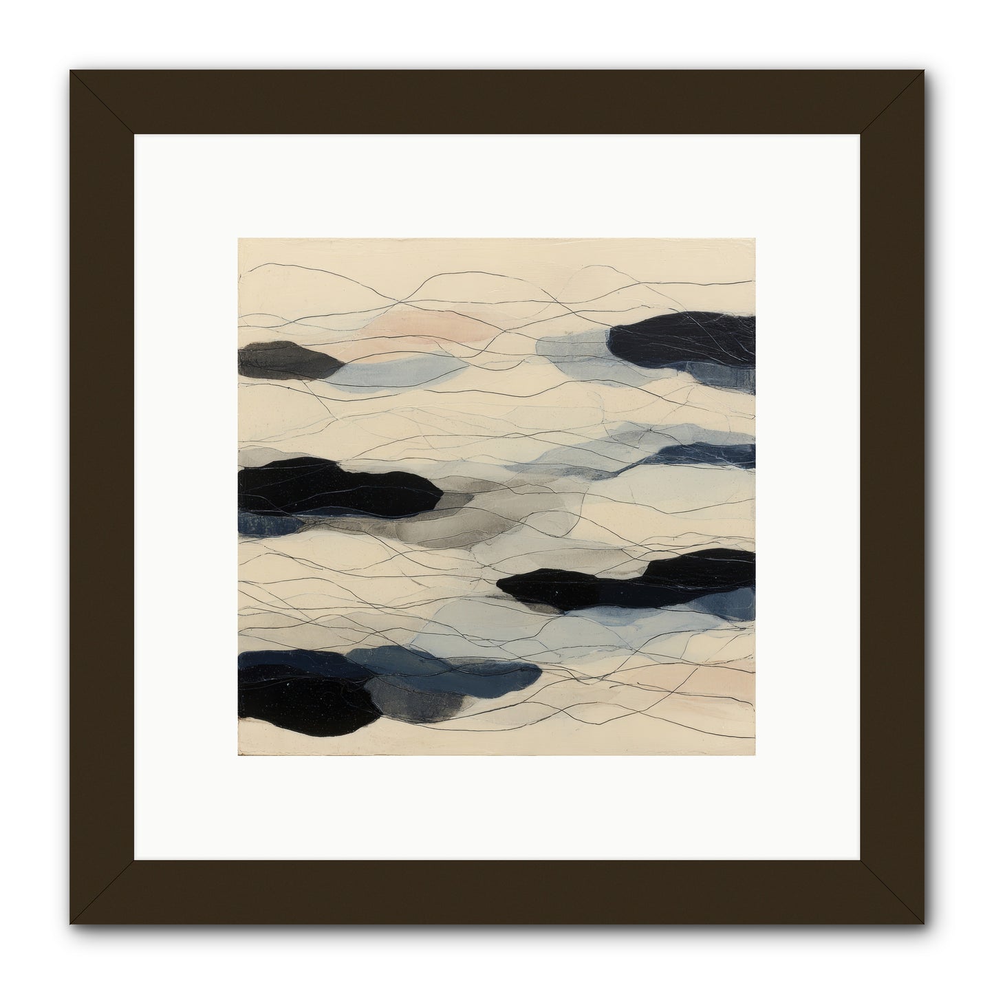 Lava -- Framed Print - Black 10x10