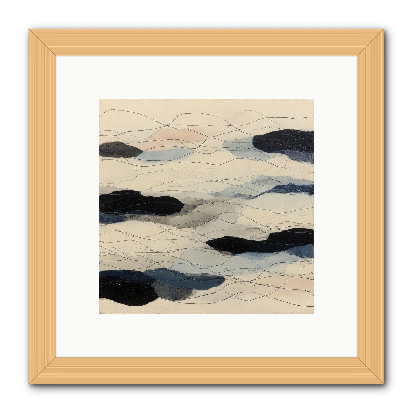 Lava -- Framed Print - Natural 10x10