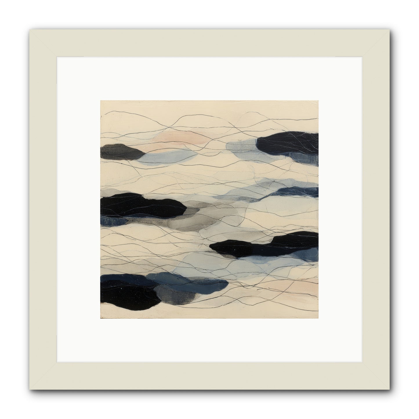 Lava -- Framed Print - White 10x10