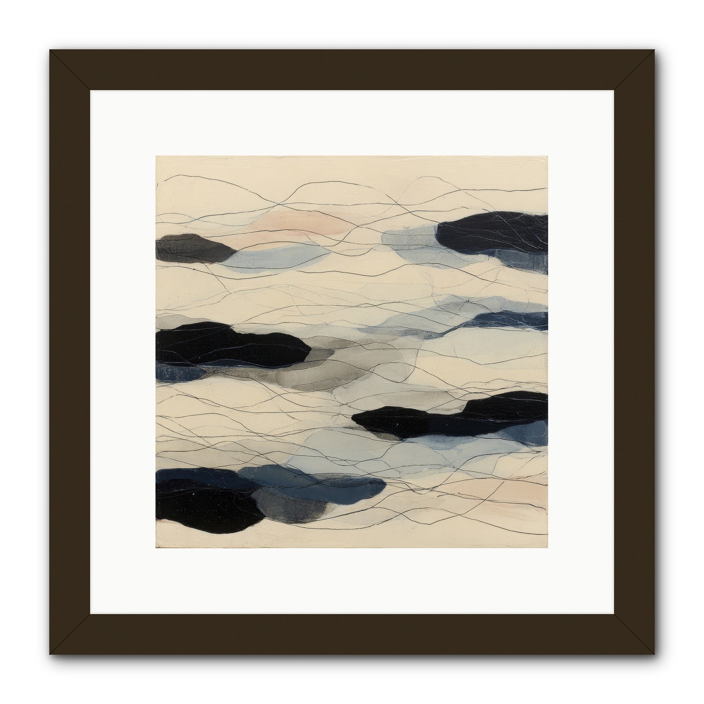 Lava -- Framed Print - Black 12x12