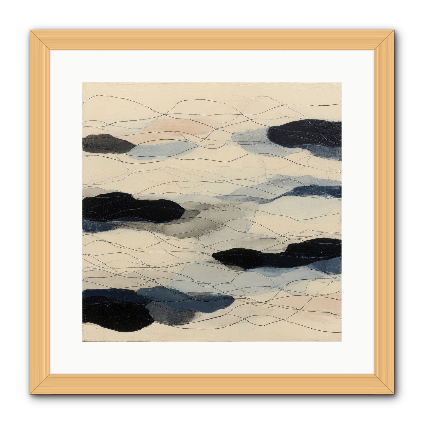 Lava -- Framed Print - Natural 16x16