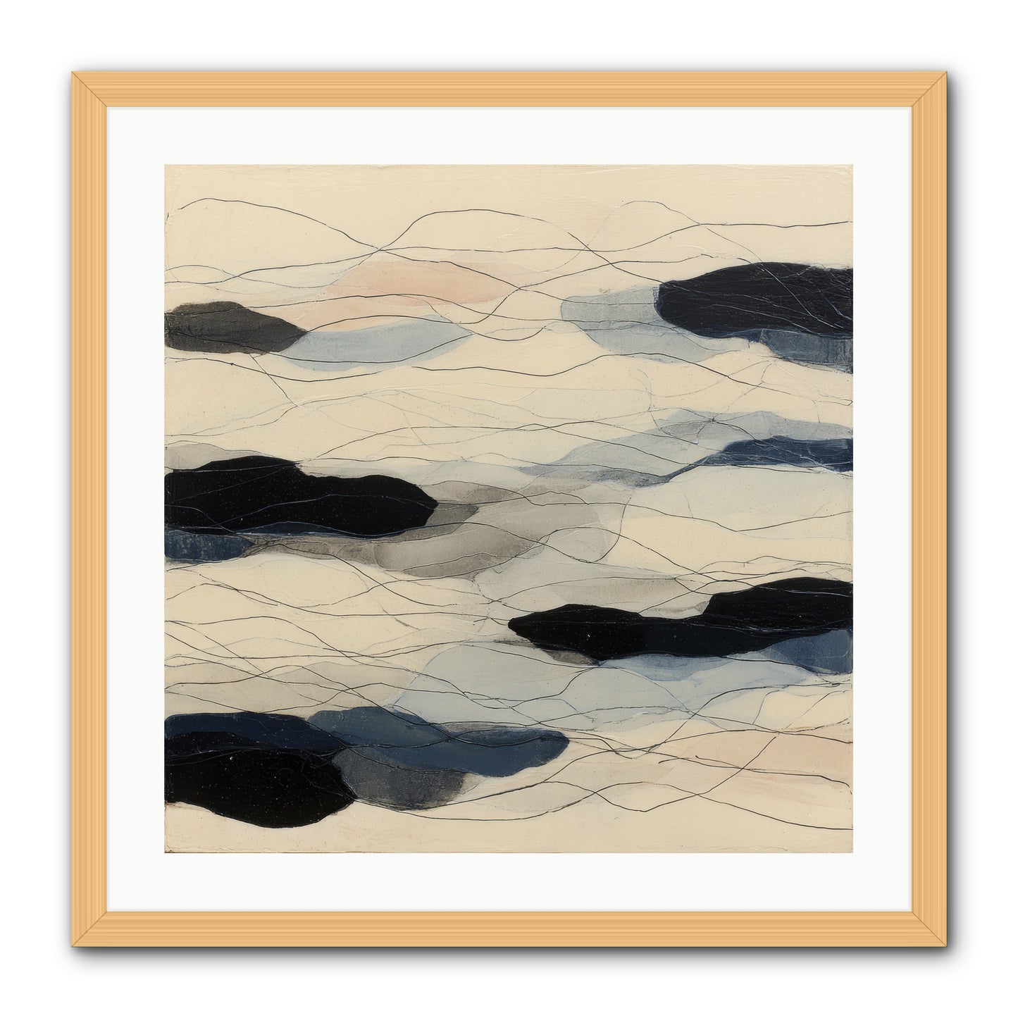 Lava -- Framed Print - Natural 24x24