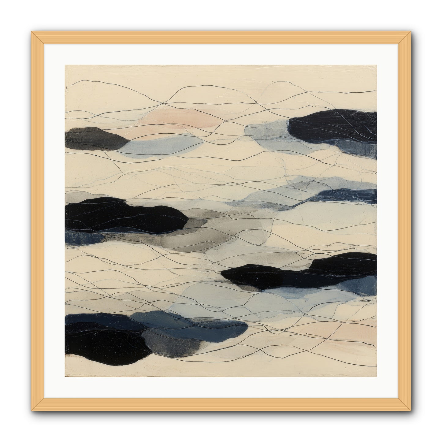 Lava -- Framed Print - Natural 30x30