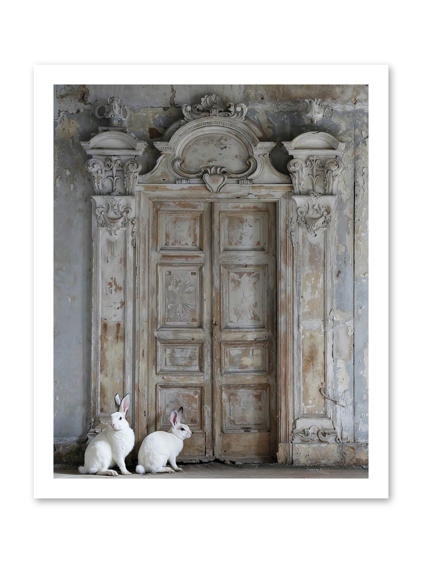 Lavender Dreams & Cotton Tails -- Loose Canvas Print 16x20