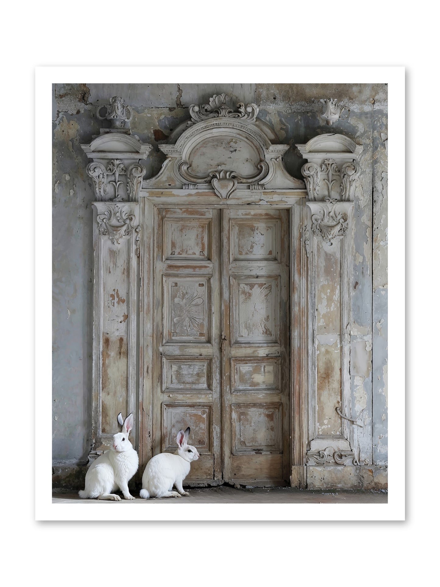 Lavender Dreams & Cotton Tails -- Paper Print 20x25