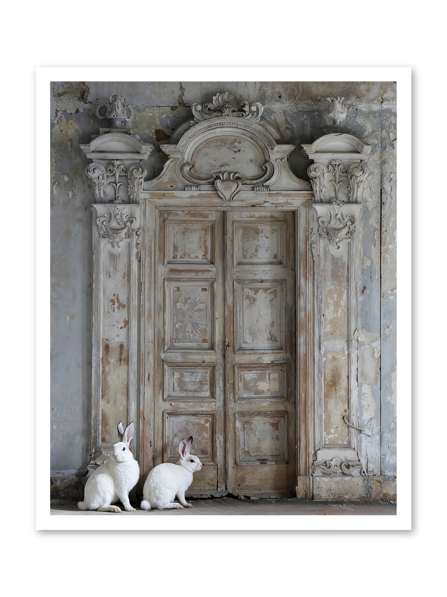 Lavender Dreams & Cotton Tails -- Paper Print 24x30