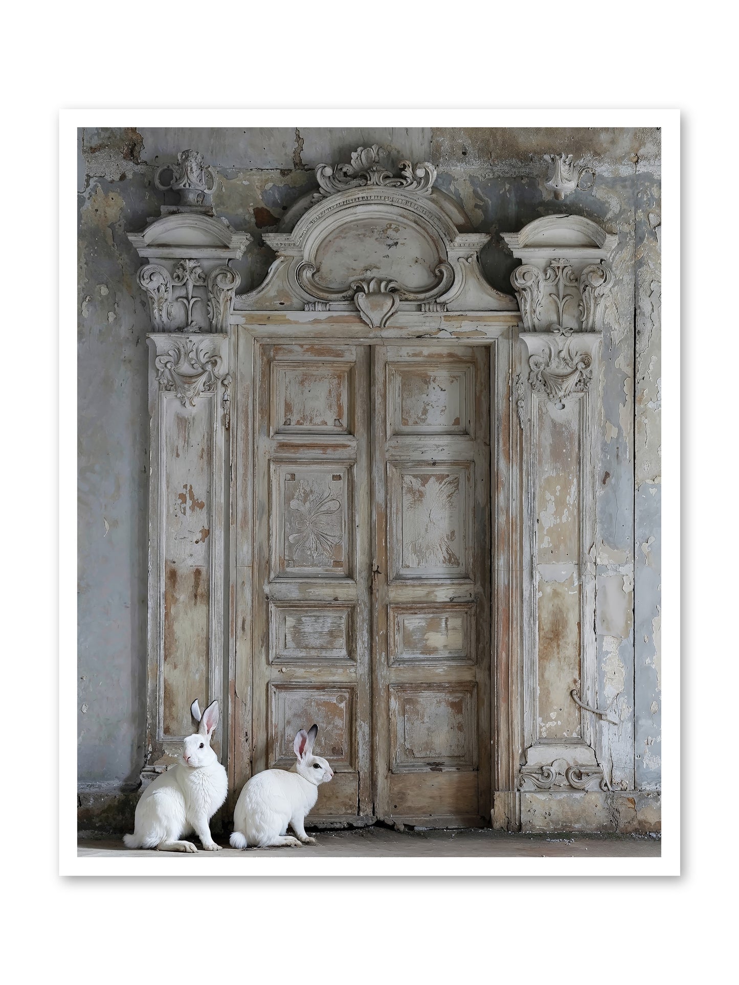 Lavender Dreams & Cotton Tails -- Loose Canvas Print 32x40