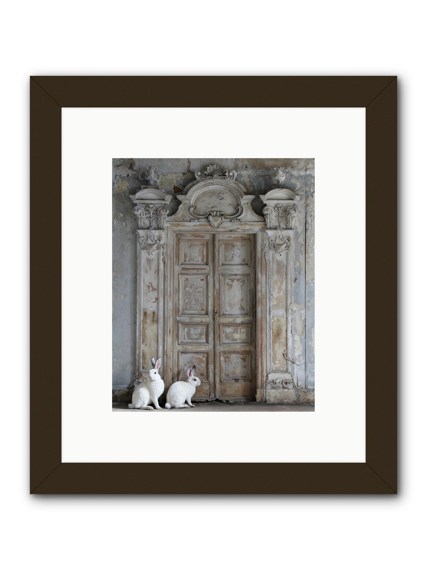 Lavender Dreams & Cotton Tails -- Framed Print - Black 8x10