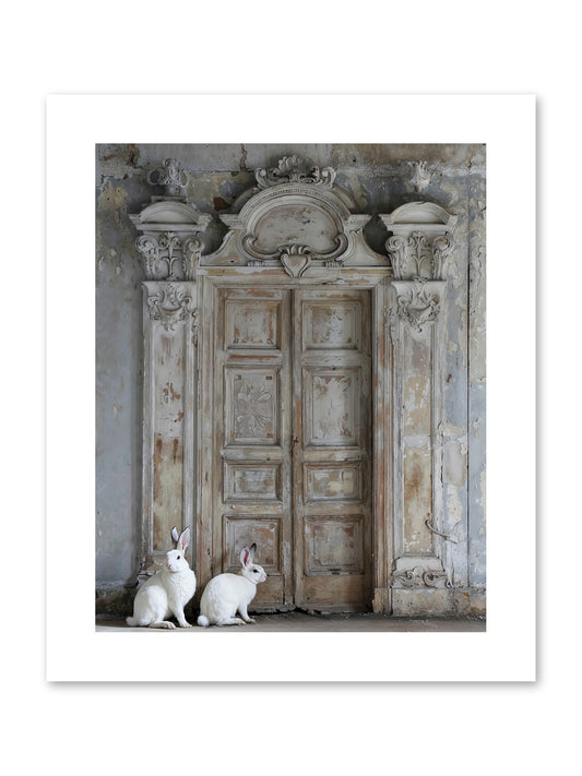 Lavender Dreams & Cotton Tails -- Paper Print 8x10