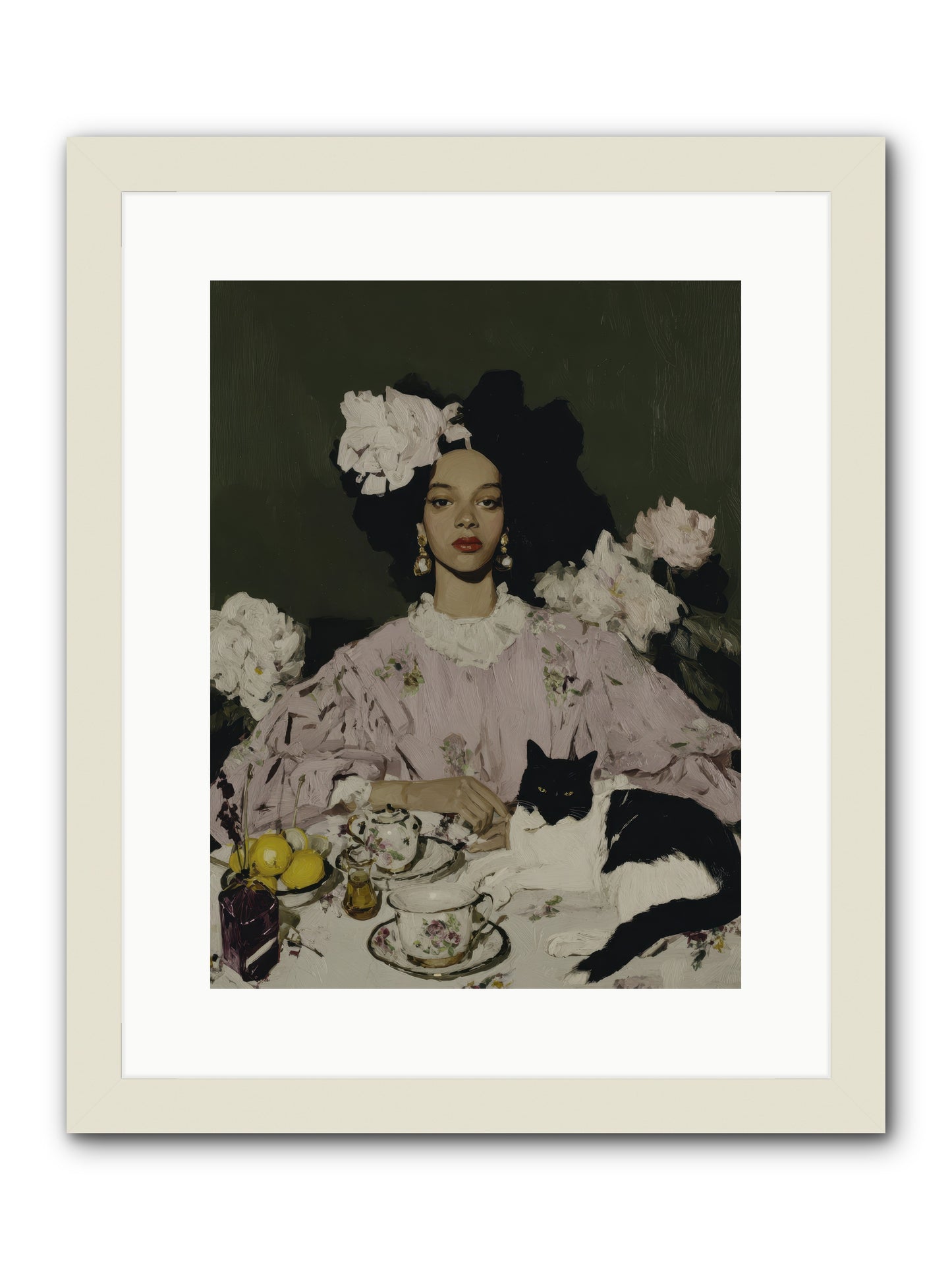 Lavender Guild Secrets -- Framed Print - White 12x16