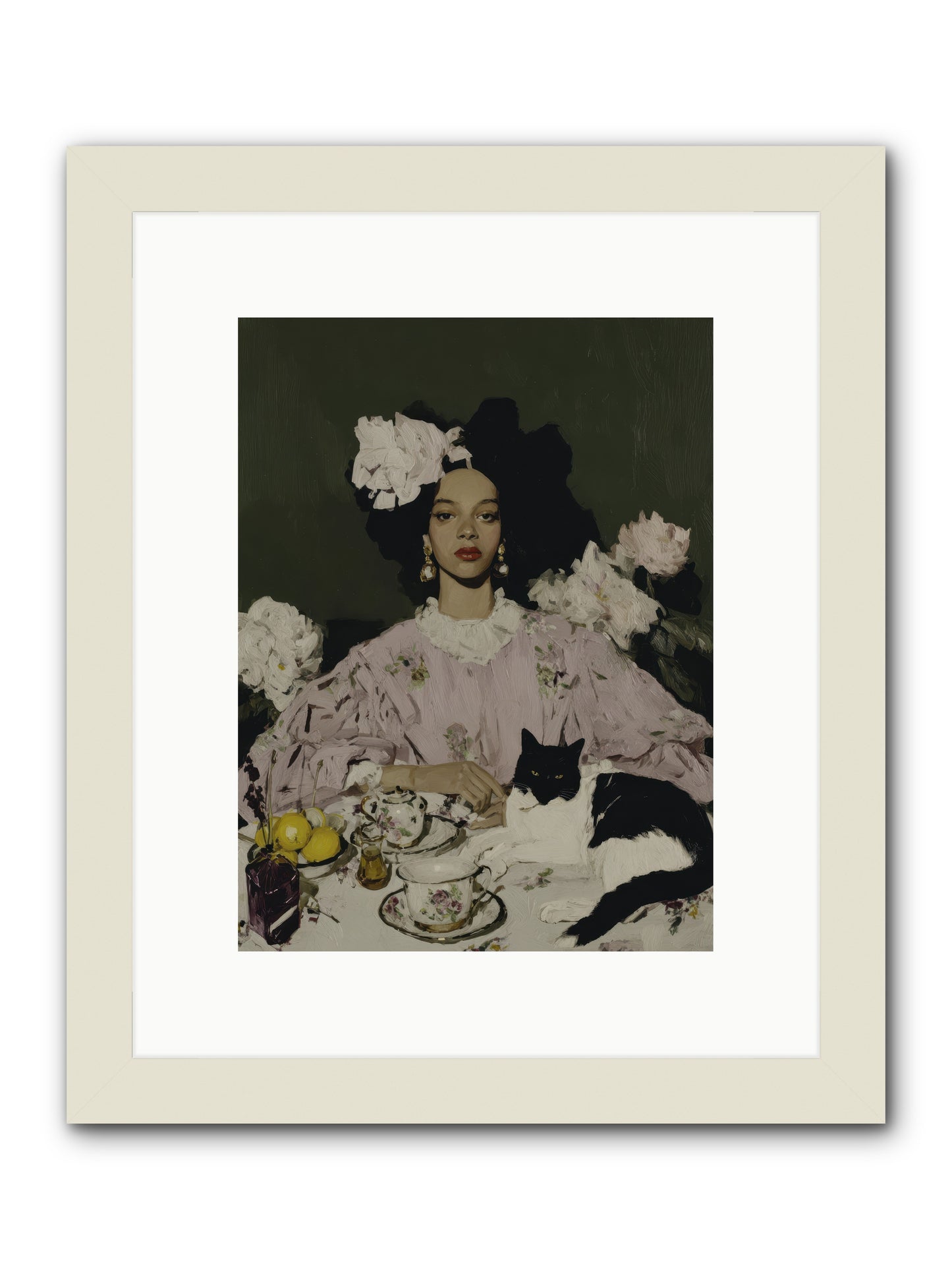 Lavender Guild Secrets -- Framed Print - White 9x12