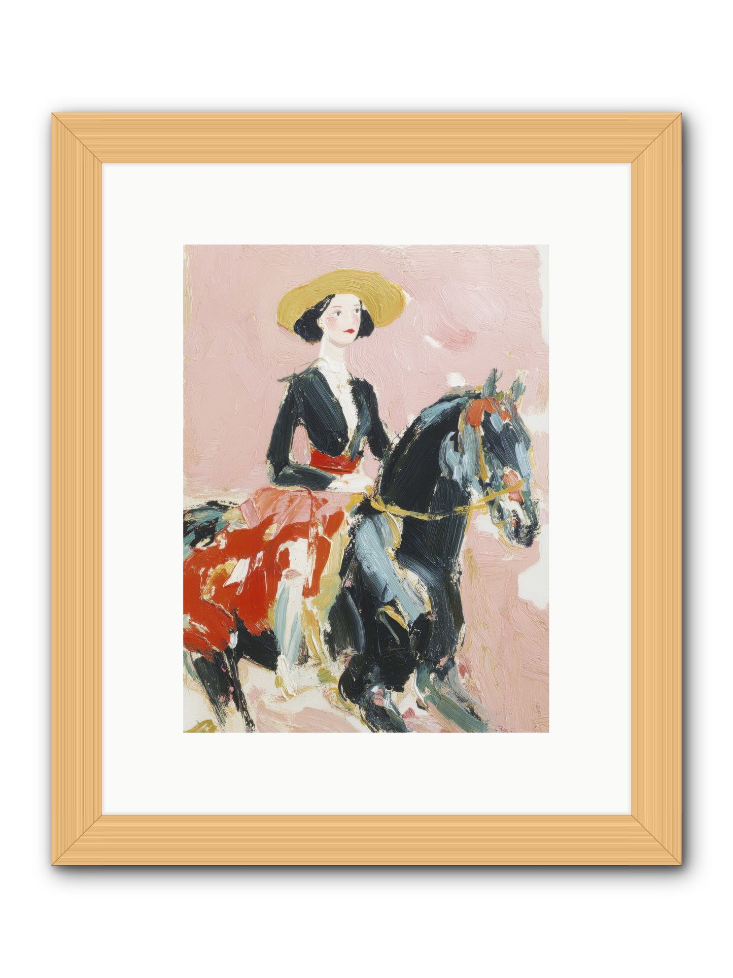 Lavender-Lined Journey -- Framed Print - Natural 9x12