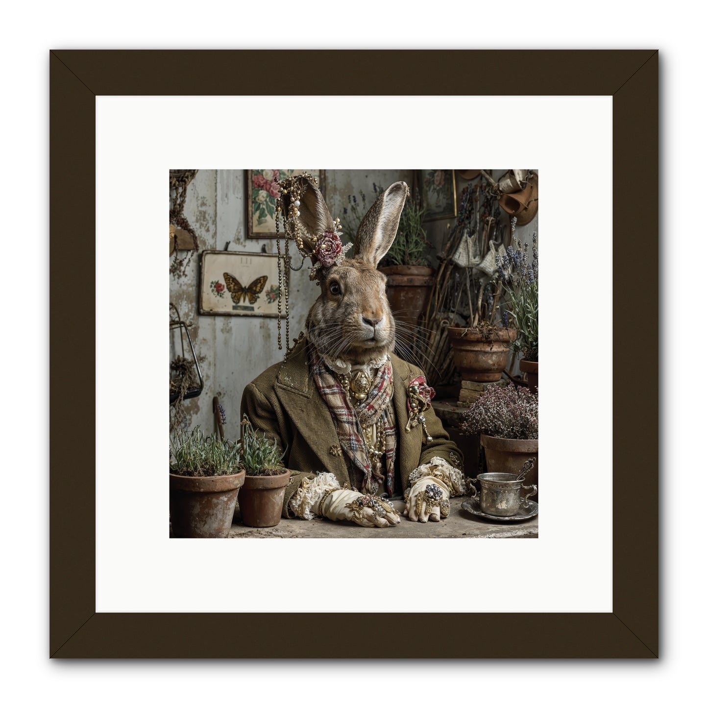 Lavender Weather -- Framed Print - Black 10x10