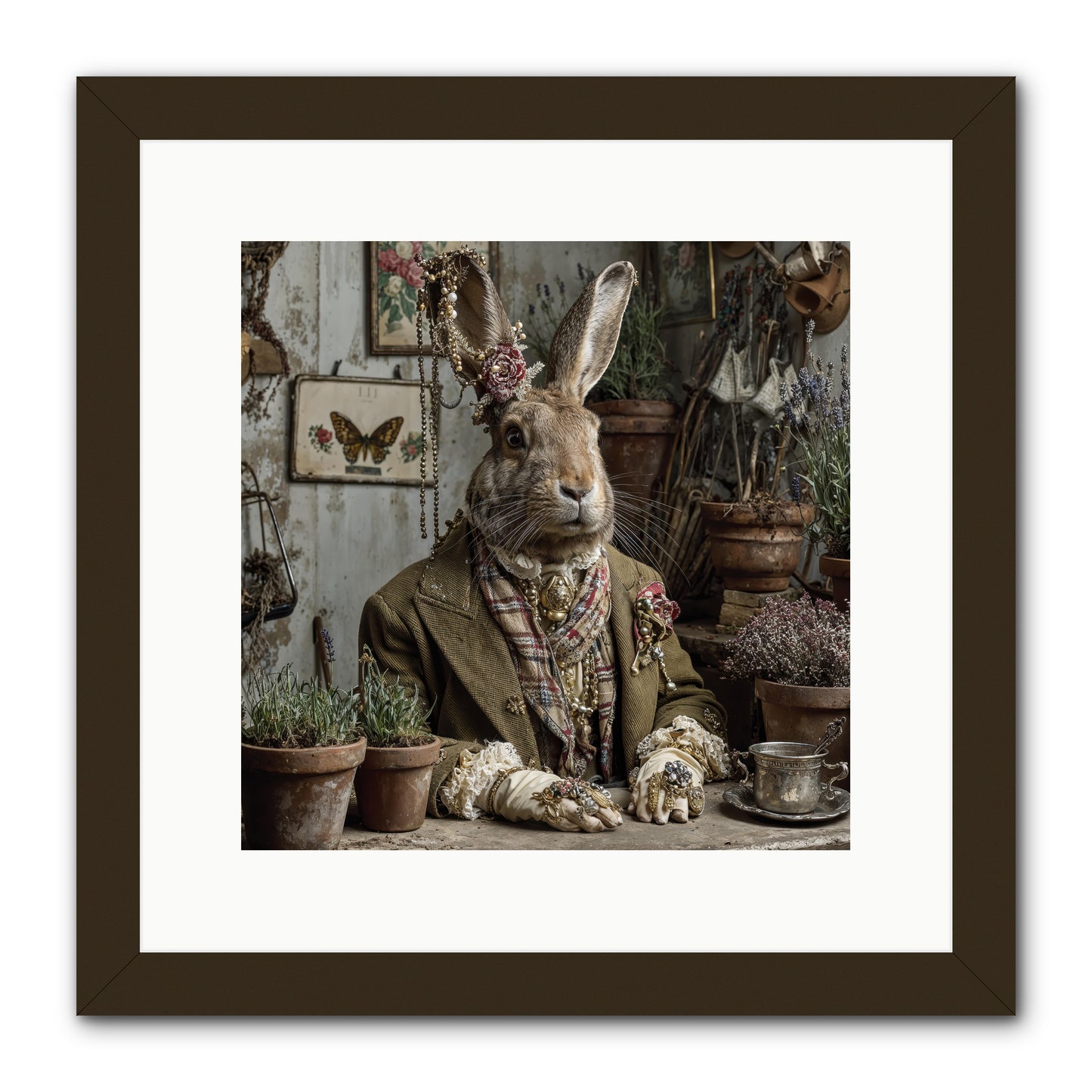 Lavender Weather -- Framed Print - Black 12x12