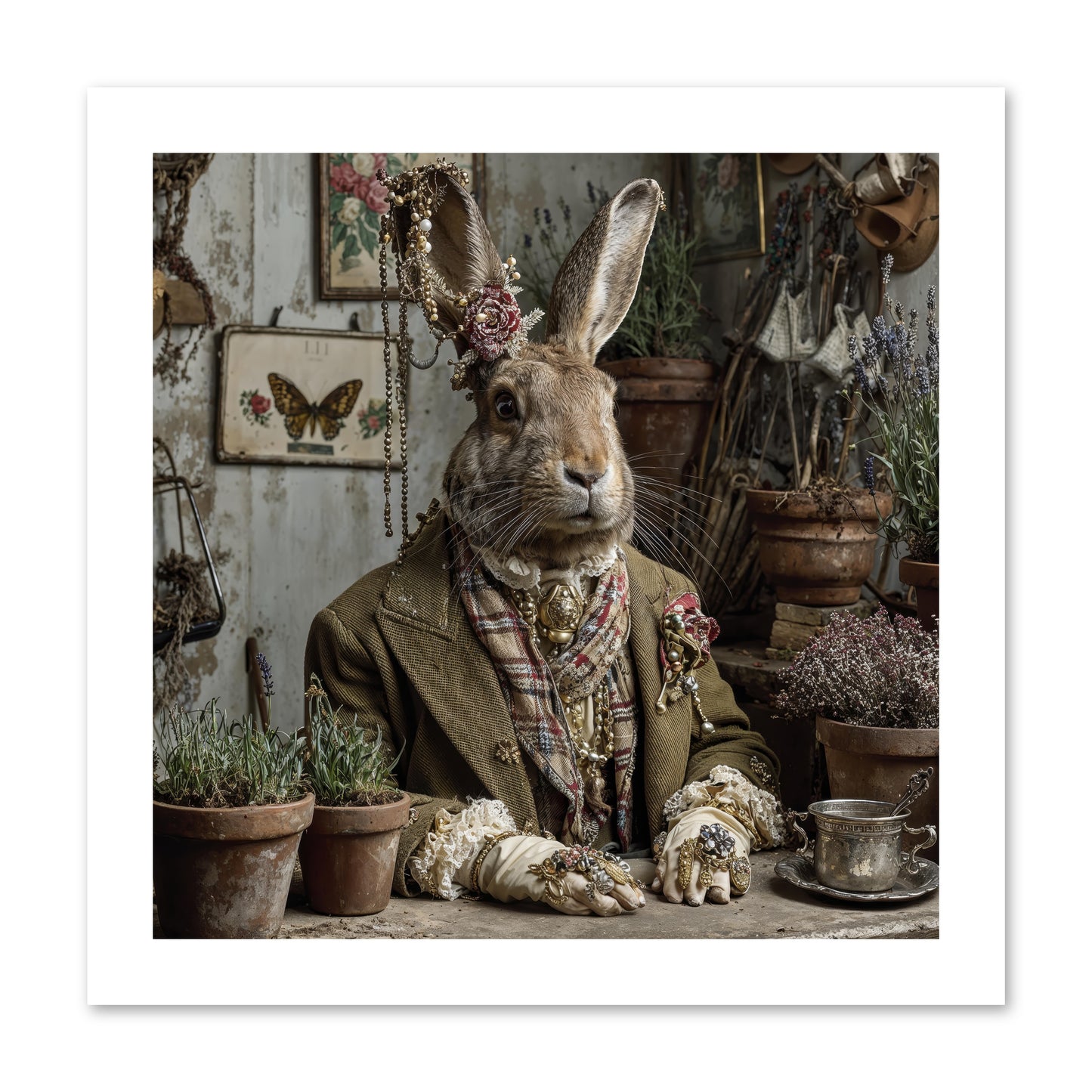 Lavender Weather -- Loose Canvas Print 12x12