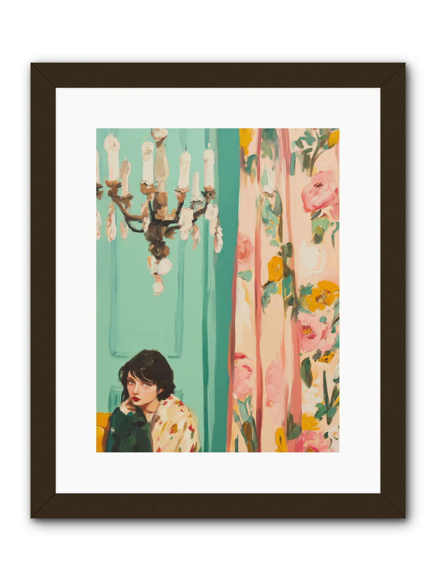 Lavinia Honeysuckle No.1-REZ -- Framed Print - Black 12x16