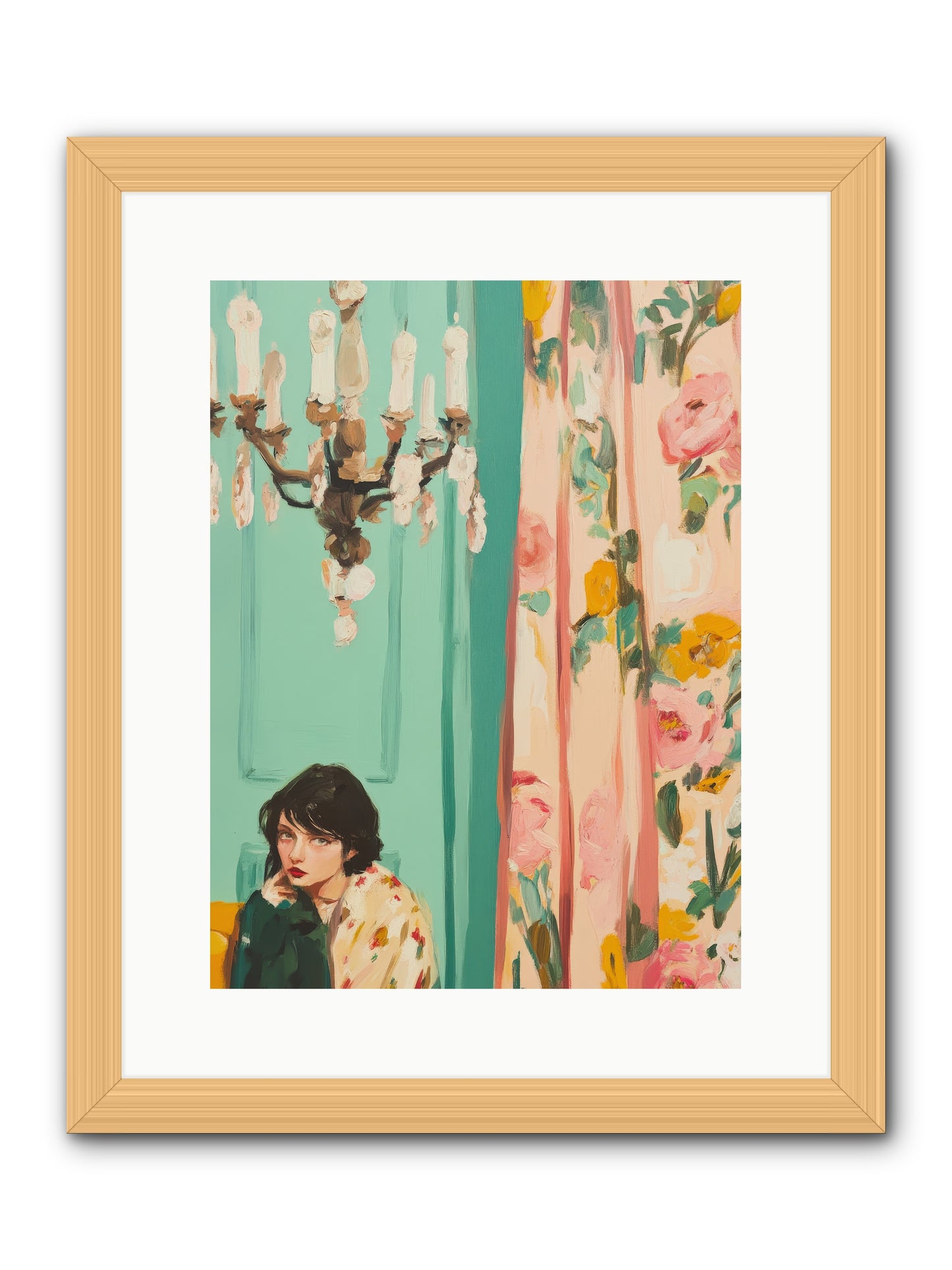 Lavinia Honeysuckle No.1-REZ -- Framed Print - Natural 12x16