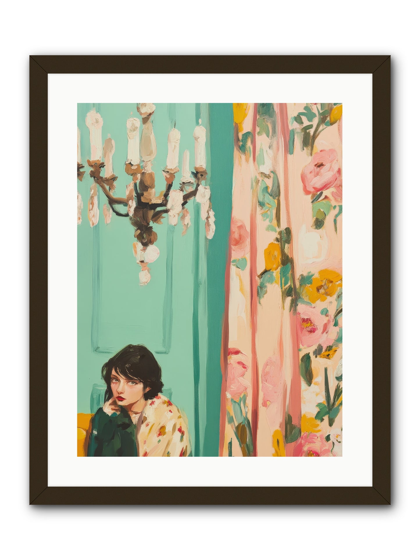 Lavinia Honeysuckle No.1-REZ -- Framed Print - Black 18x24