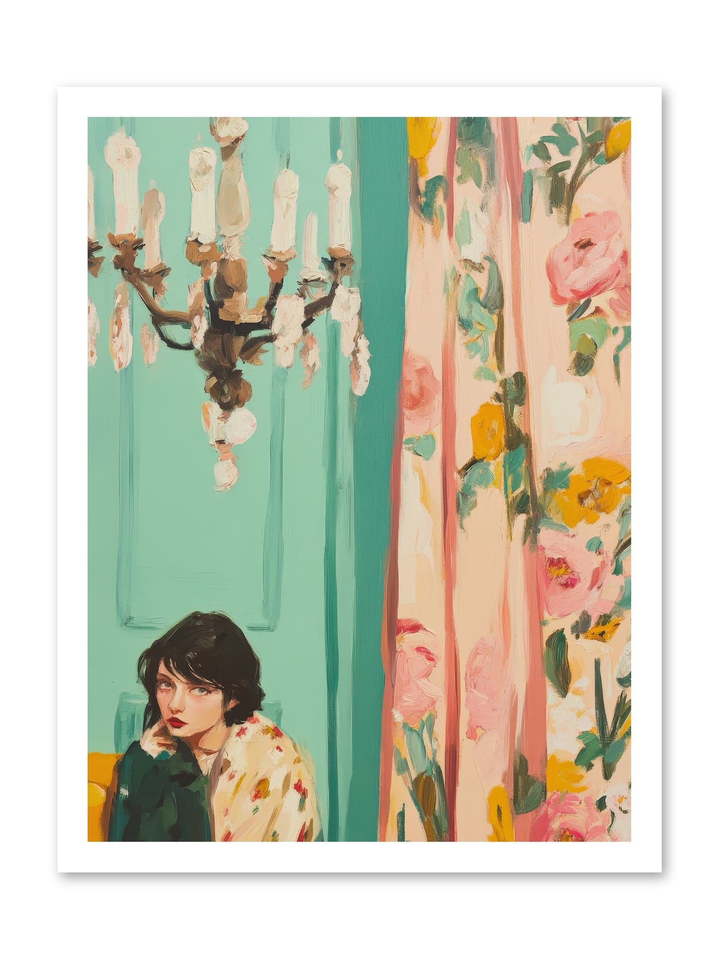Lavinia Honeysuckle No.1-REZ -- Loose Canvas Print 18x24