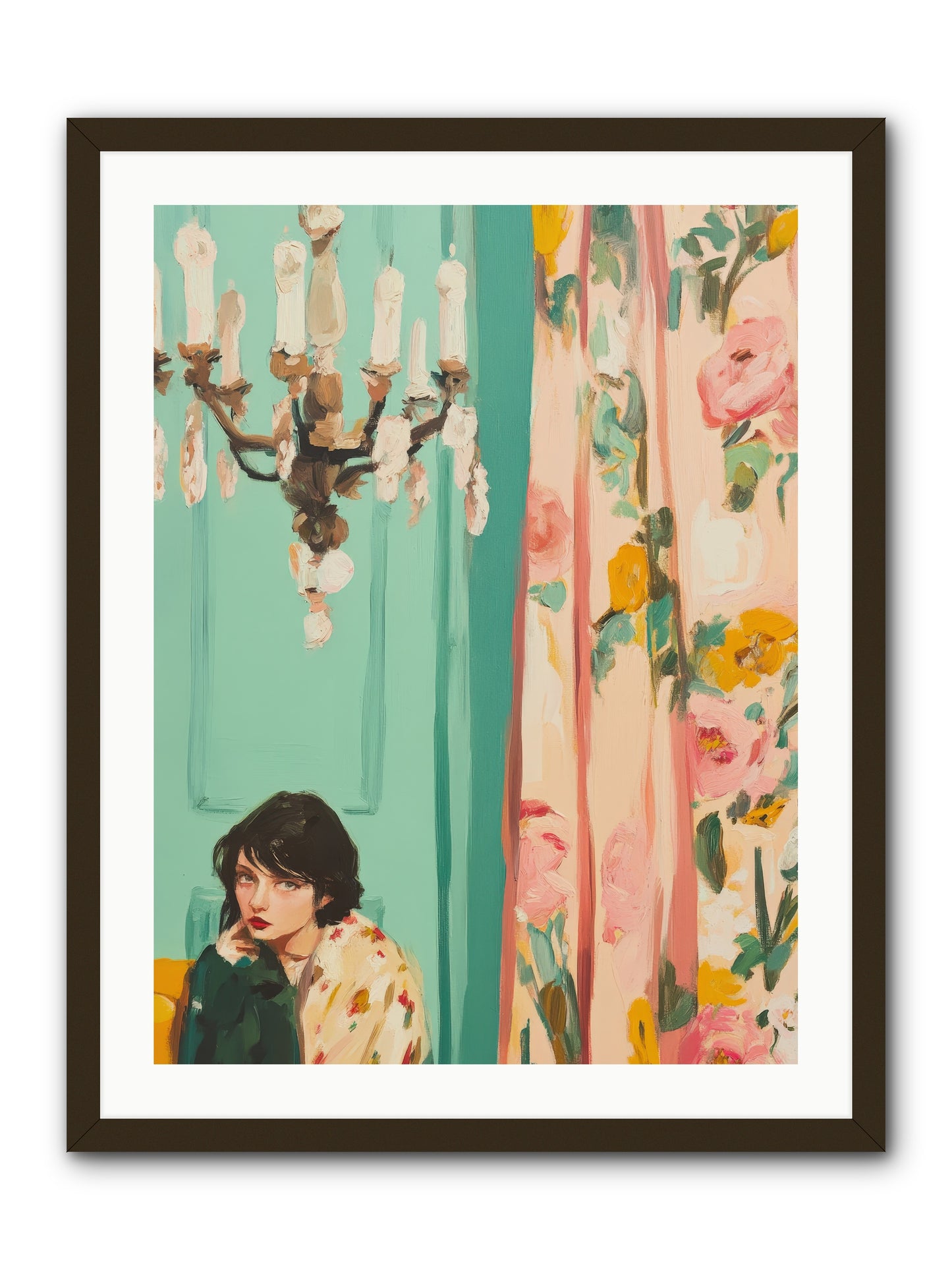 Lavinia Honeysuckle No.1-REZ -- Framed Print - Black 24x32