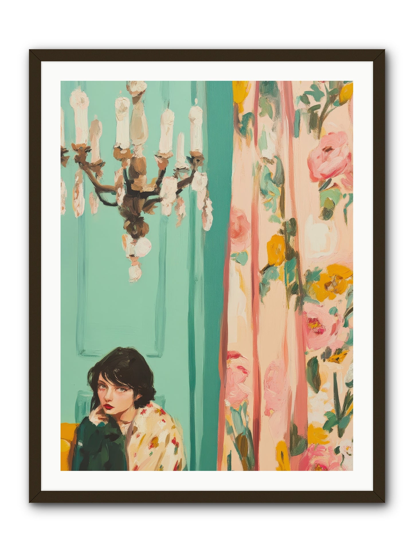 Lavinia Honeysuckle No.1-REZ -- Framed Print - Black 30x40