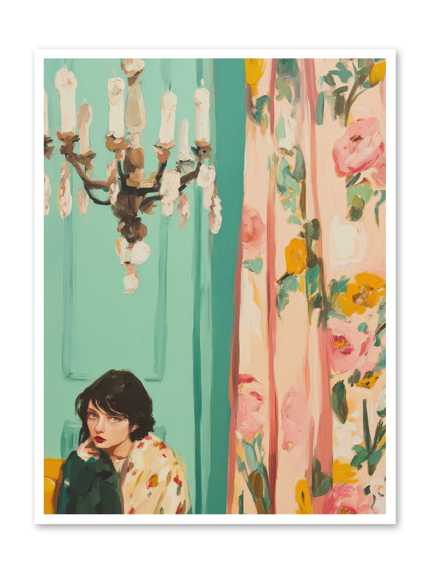 Lavinia Honeysuckle No.1-REZ -- Loose Canvas Print 36x48