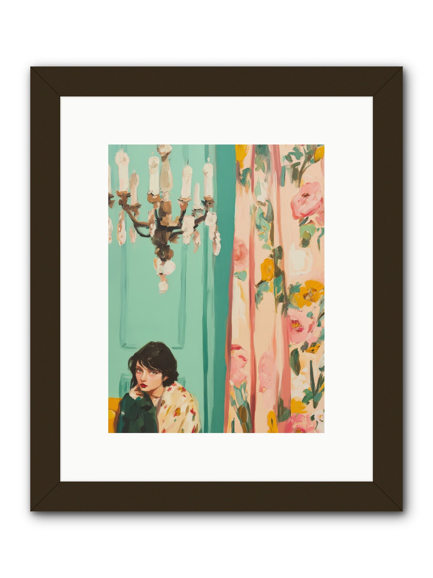 Lavinia Honeysuckle No.1-REZ -- Framed Print - Black 9x12