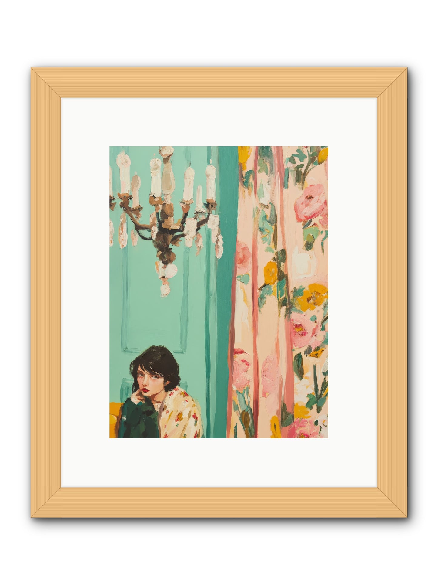 Lavinia Honeysuckle No.1-REZ -- Framed Print - Natural 9x12