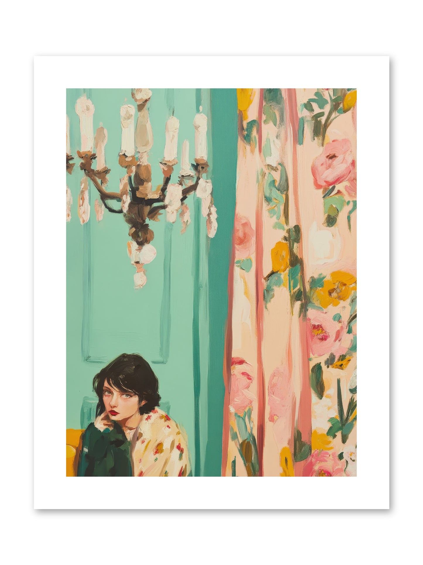 Lavinia Honeysuckle No.1-REZ -- Loose Canvas Print 9x12