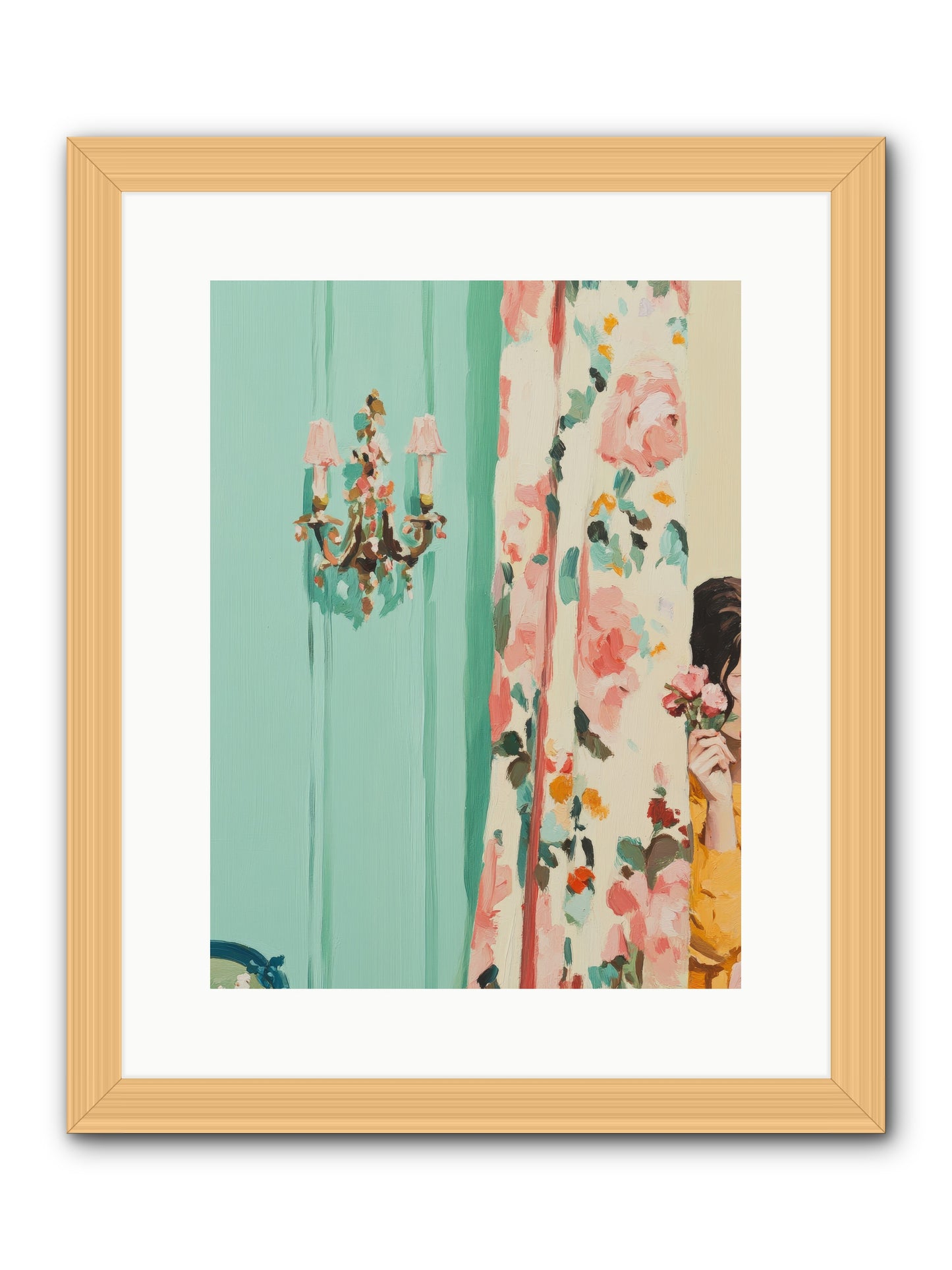 Lavinia Honeysuckle No.2-REZ -- Framed Print - Natural 12x16
