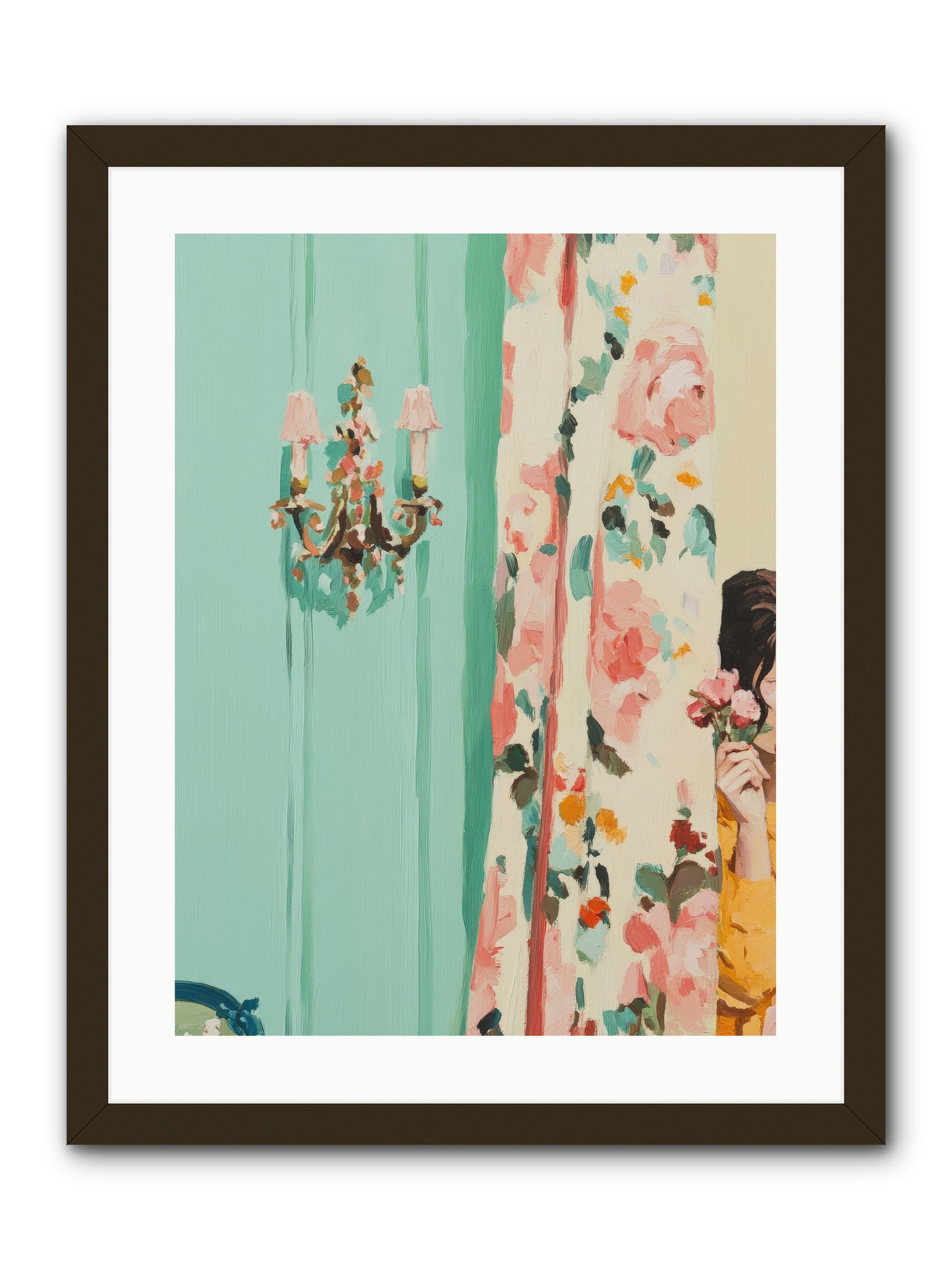 Lavinia Honeysuckle No.2-REZ -- Framed Print - Black 18x24