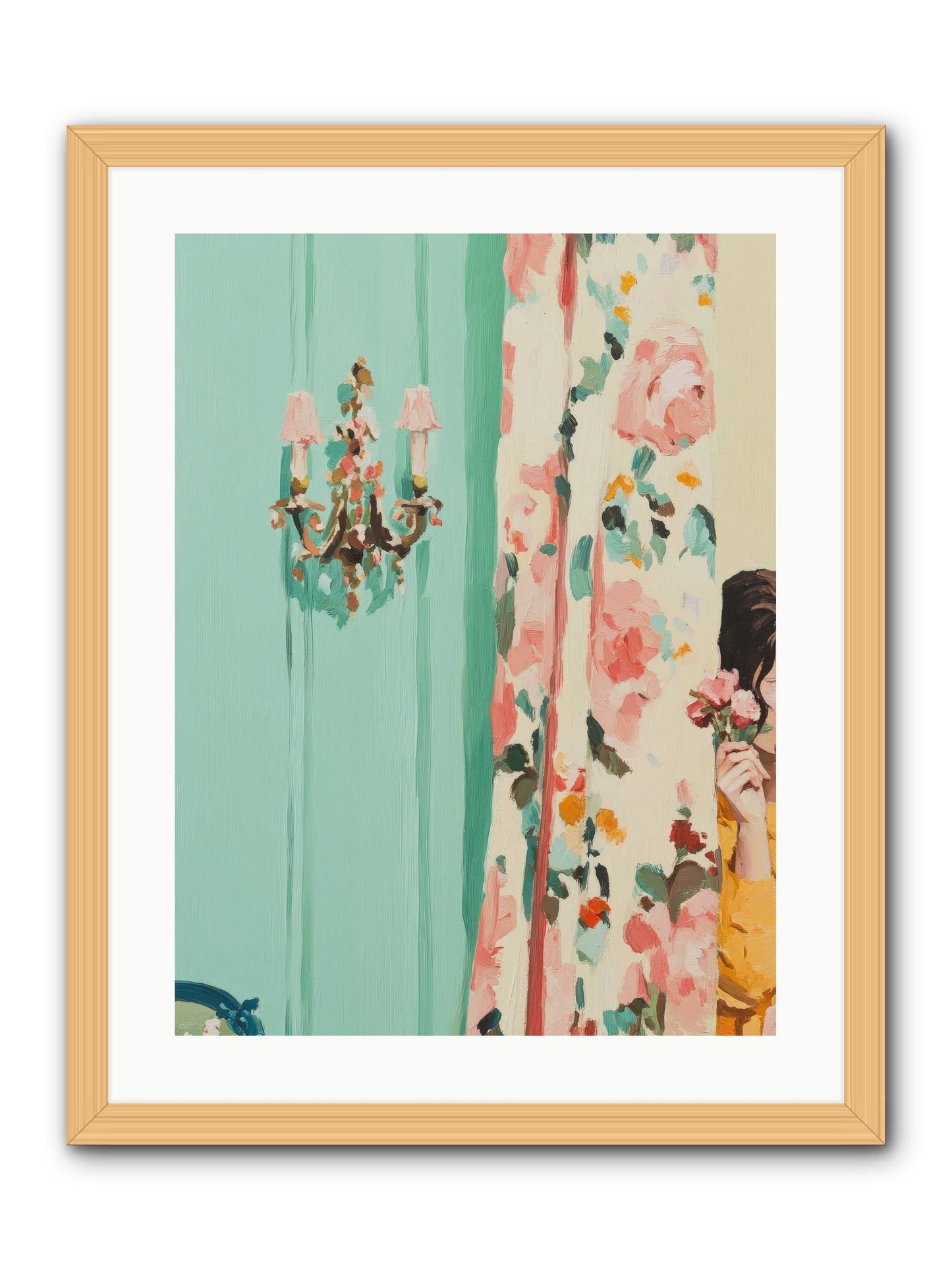 Lavinia Honeysuckle No.2-REZ -- Framed Print - Natural 18x24