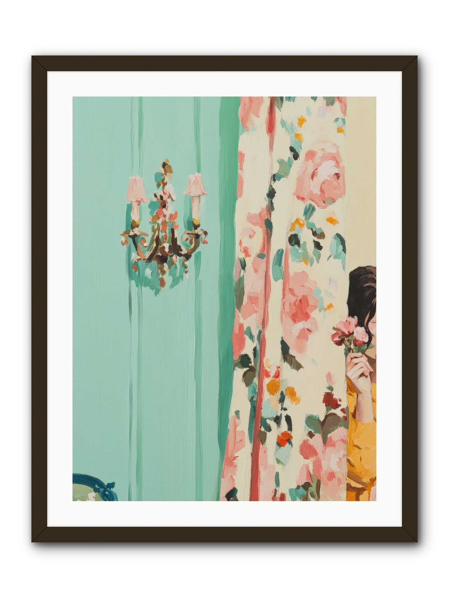 Lavinia Honeysuckle No.2-REZ -- Framed Print - Black 24x32