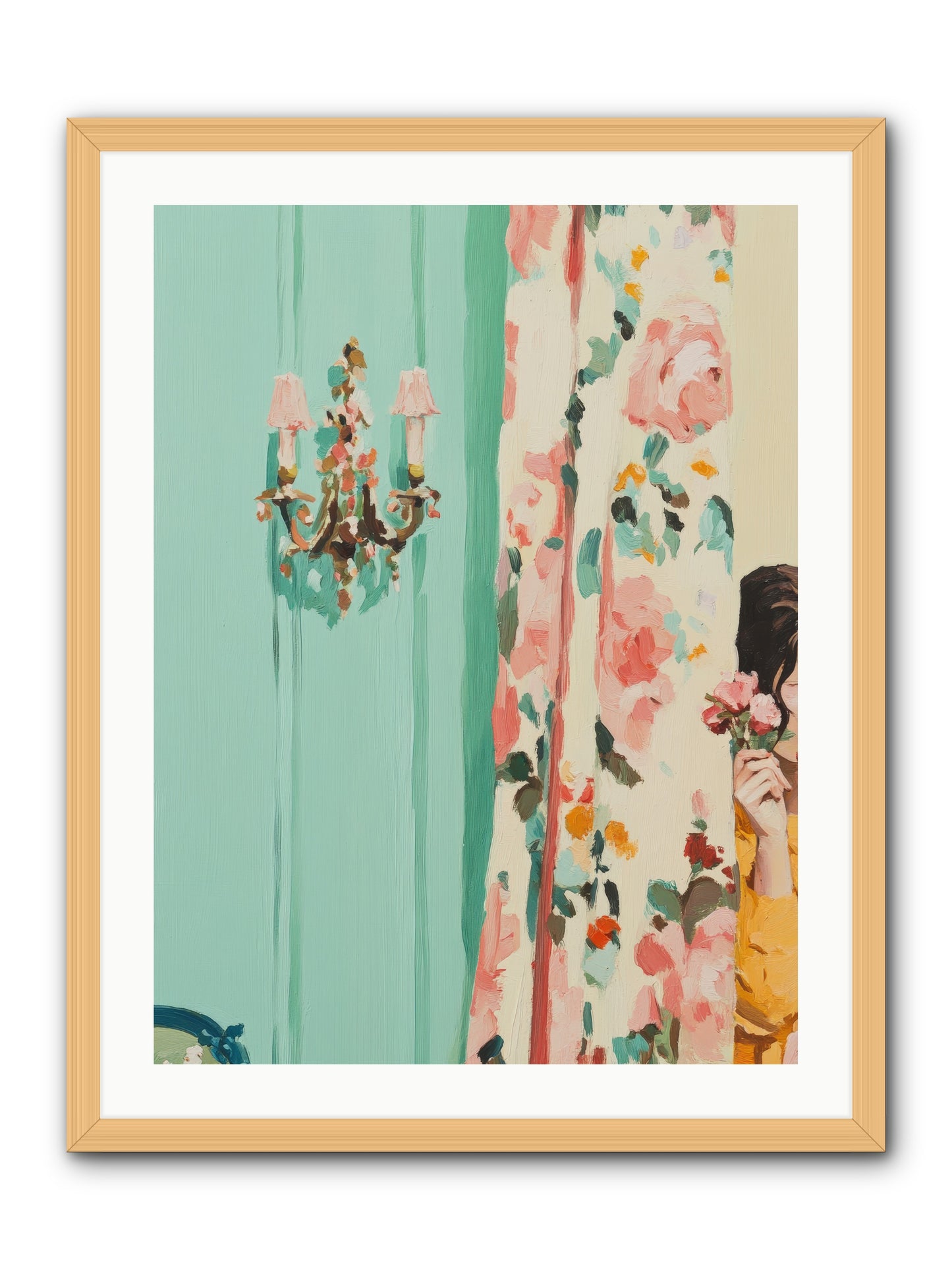 Lavinia Honeysuckle No.2-REZ -- Framed Print - Natural 24x32