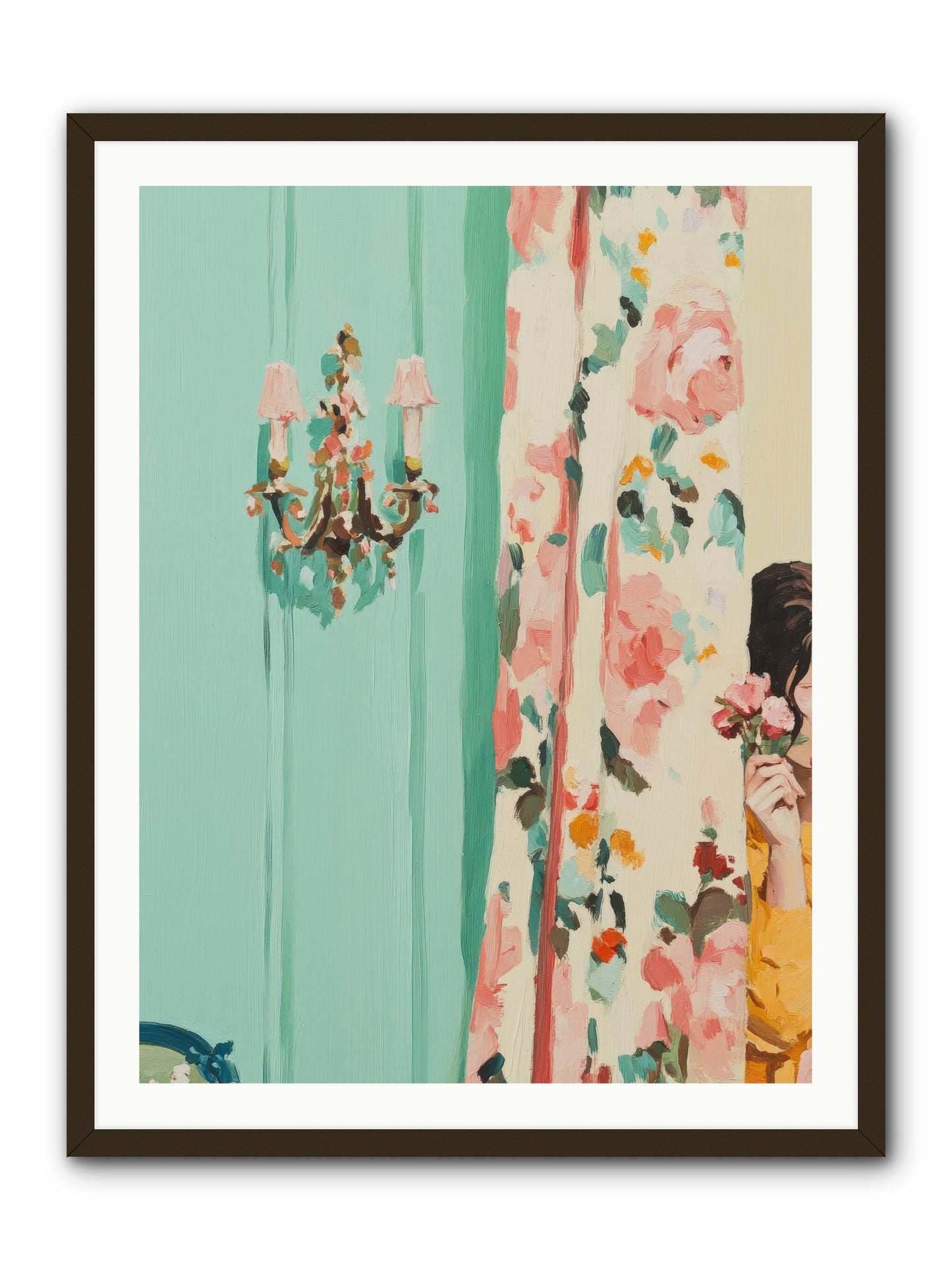 Lavinia Honeysuckle No.2-REZ -- Framed Print - Black 30x40