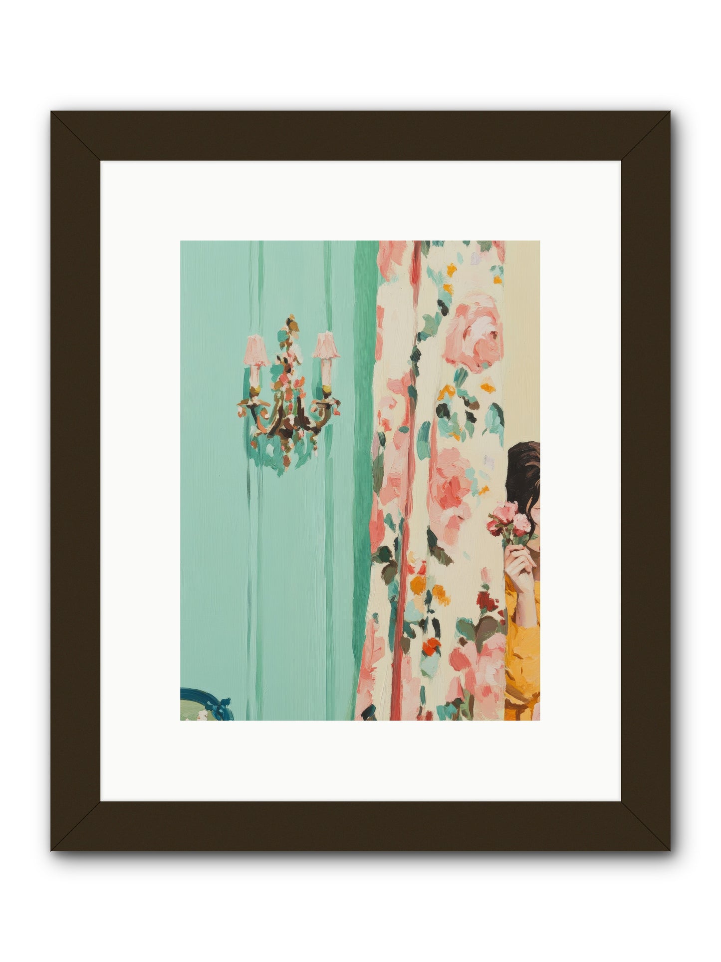 Lavinia Honeysuckle No.2-REZ -- Framed Print - Black 9x12
