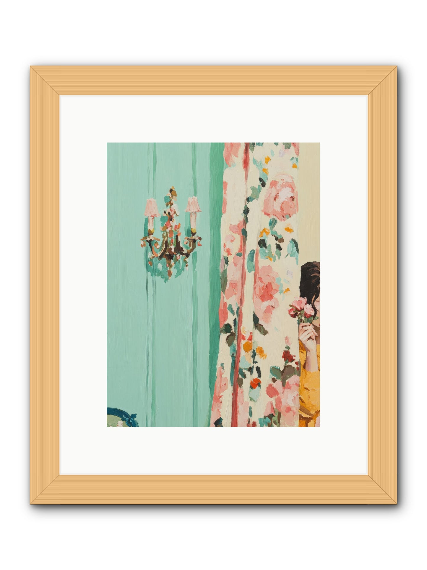 Lavinia Honeysuckle No.2-REZ -- Framed Print - Natural 9x12