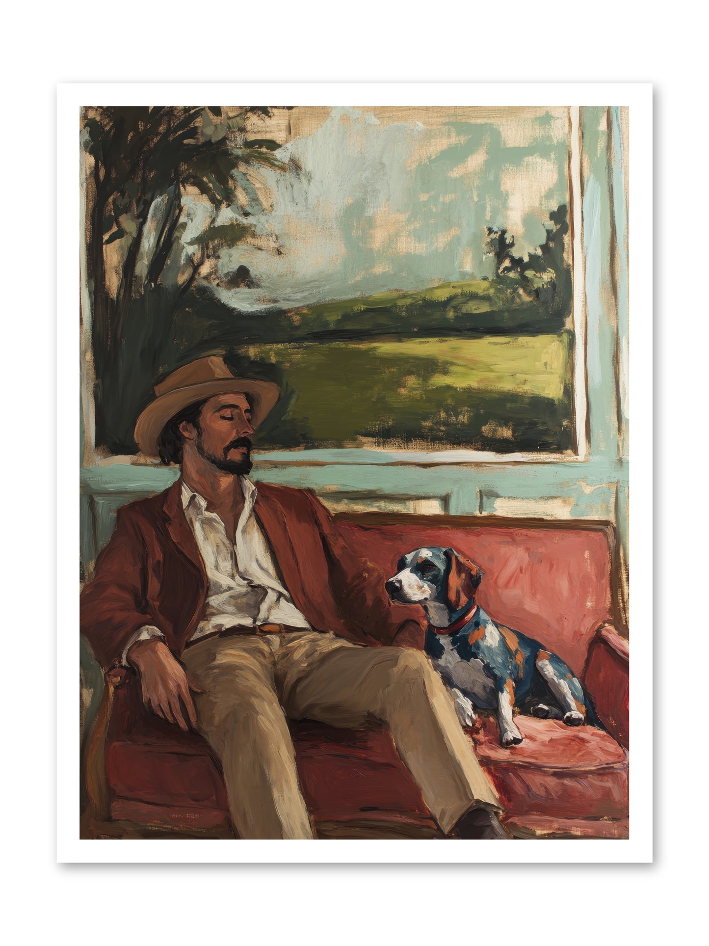 Lazy Day Contentment -- Paper Print 24x32