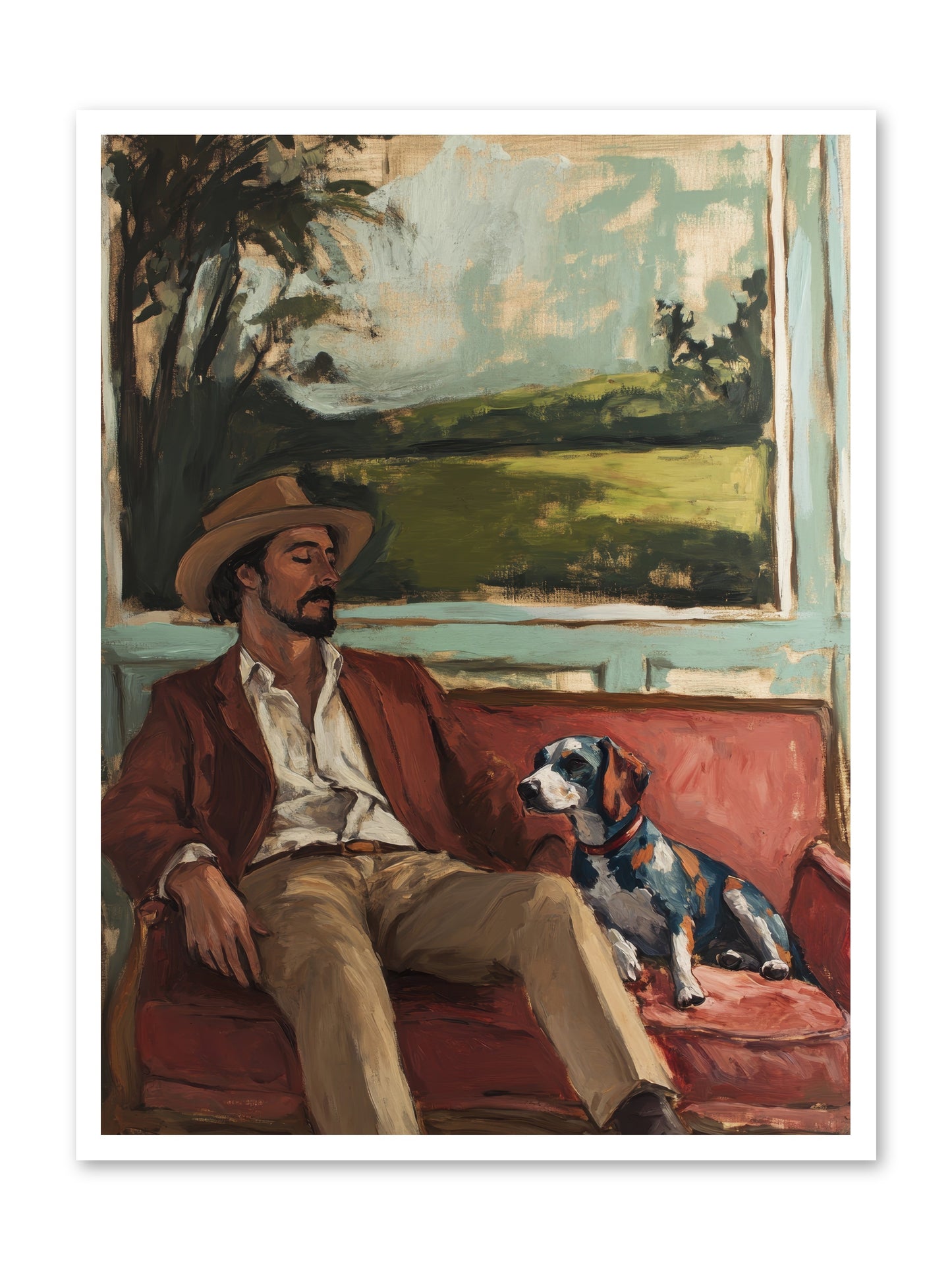 Lazy Day Contentment -- Paper Print 30x40