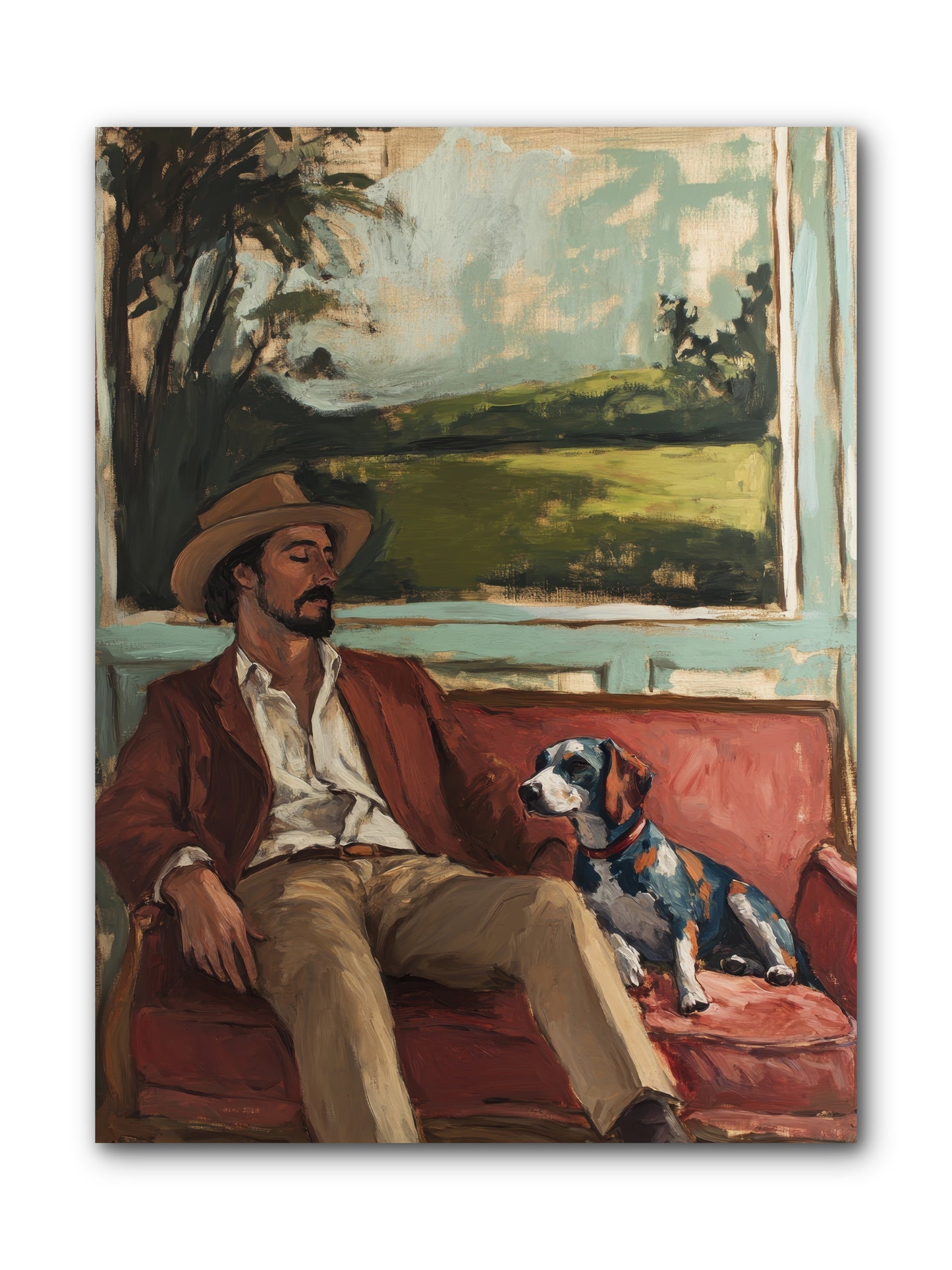 Lazy Day Contentment -- Wrapped Canvas 9x12
