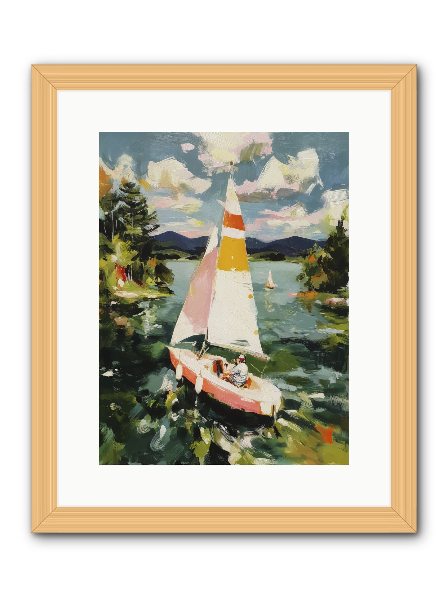 Lazy Day Visions -- Framed Print - Natural 12x16